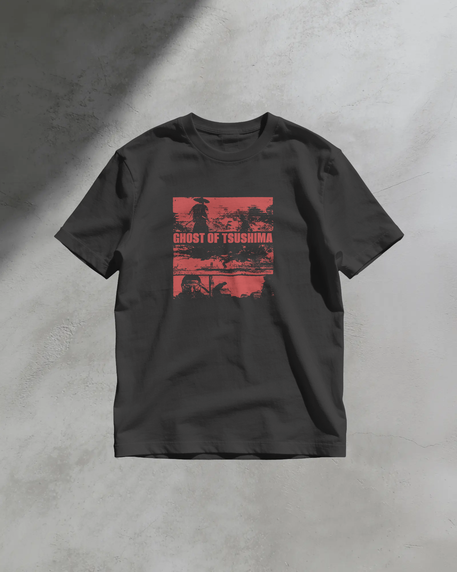 Ghost of Tsushima Samuray Siyah Tişört