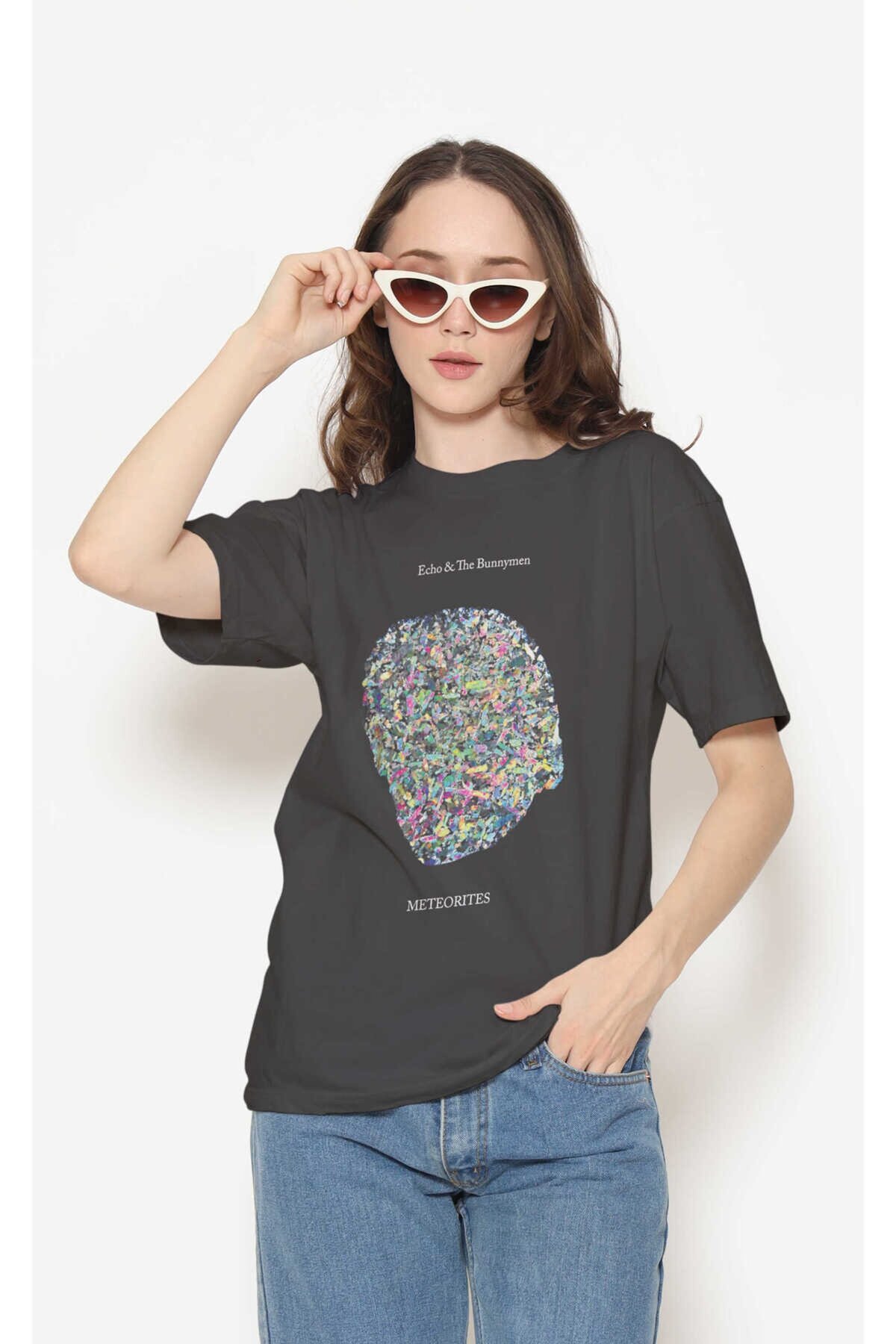Echo & The Bunnymen Dijital Baskı Siyah Unisex Tişört