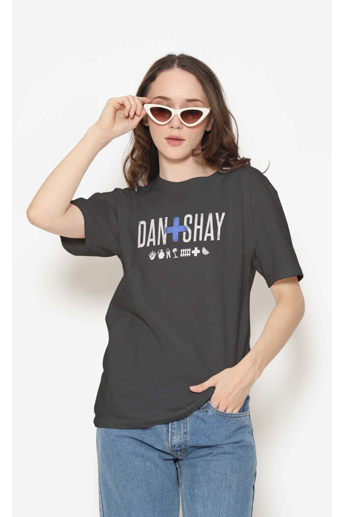 Dan + Shay Dijital Baskı Siyah Unisex Tişört