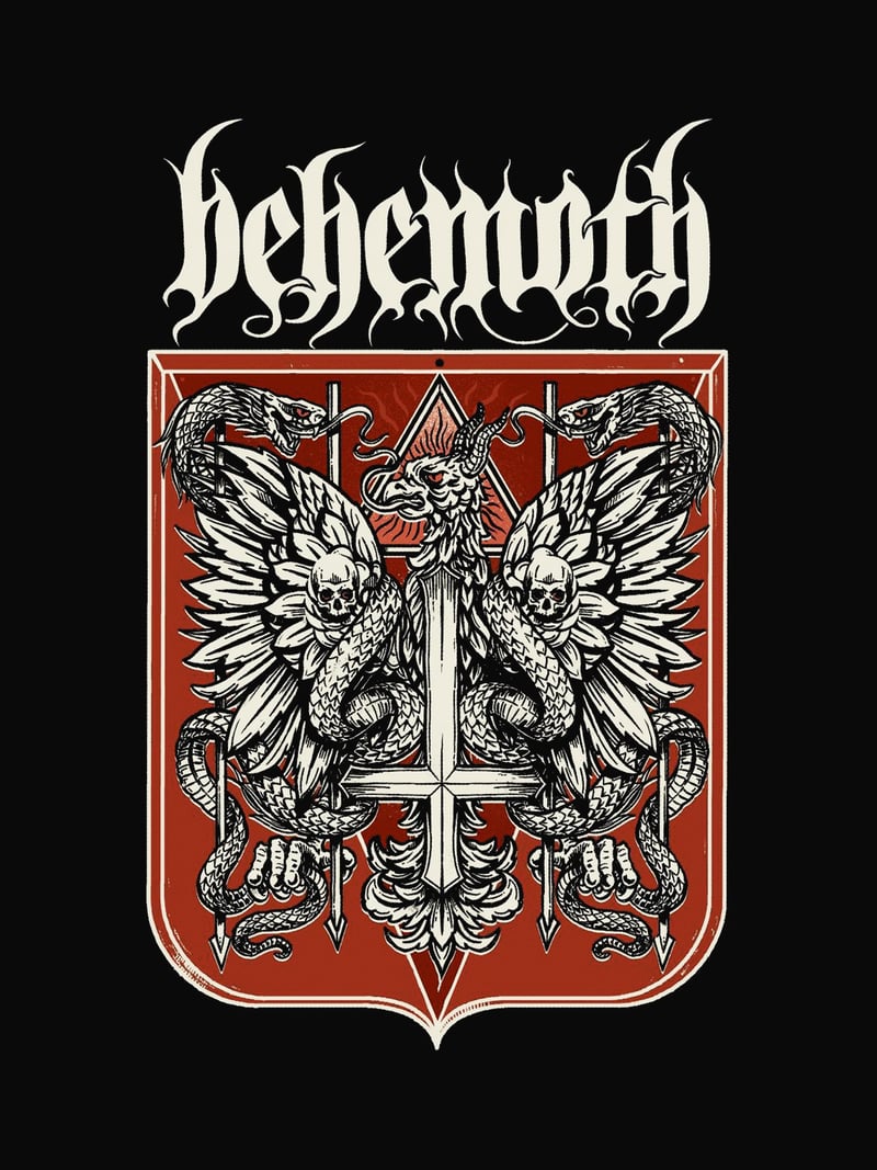 Behemoth Kanat baskısının kendisi, ürün üzerinde değil