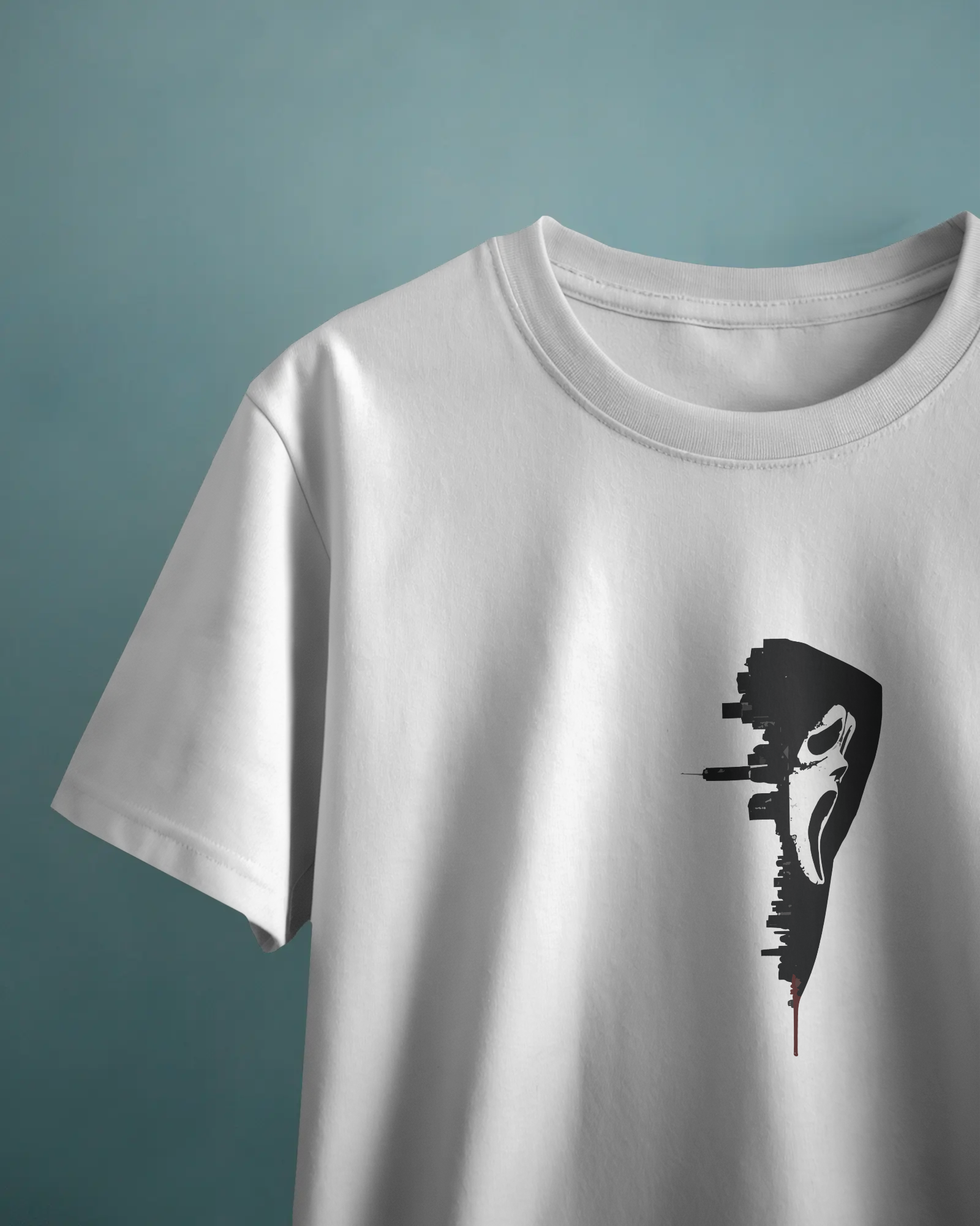 Scream Unisex Beyaz Tişört