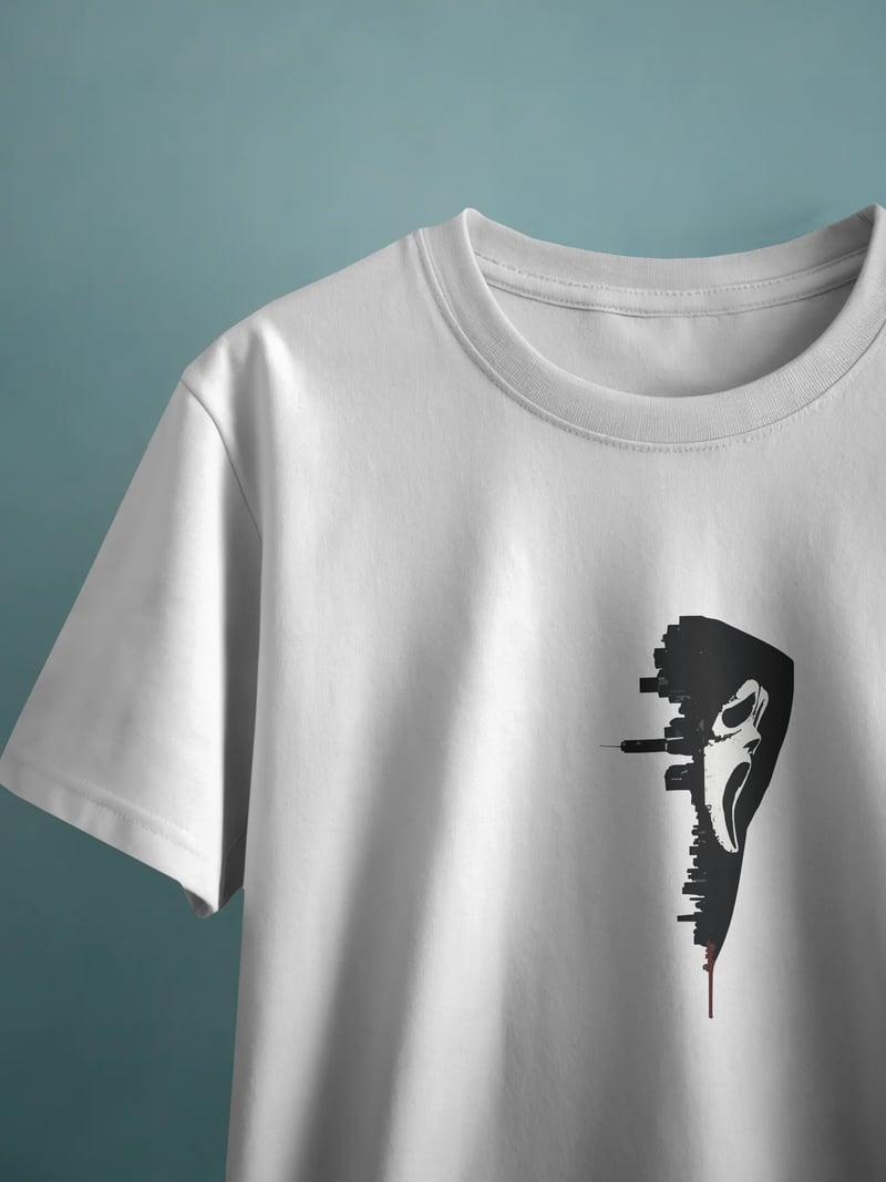 Scream Unisex Beyaz Tişört
