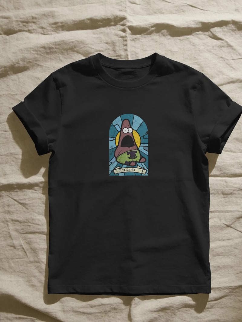 St. Patrick Siyah Tişört