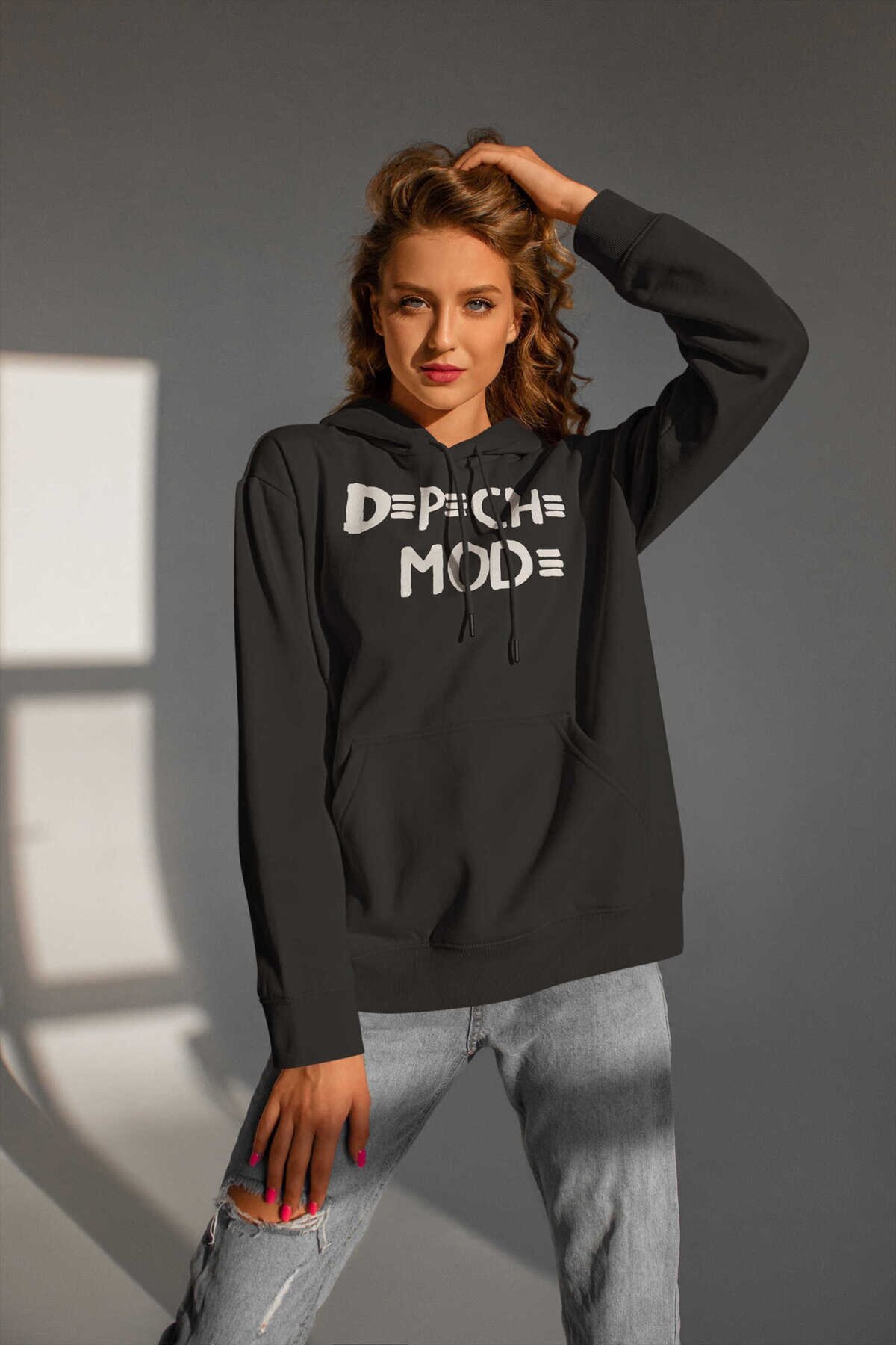 Depeche Mode Dijital Baskı Kapüşonlu Unisex Sweatshirt