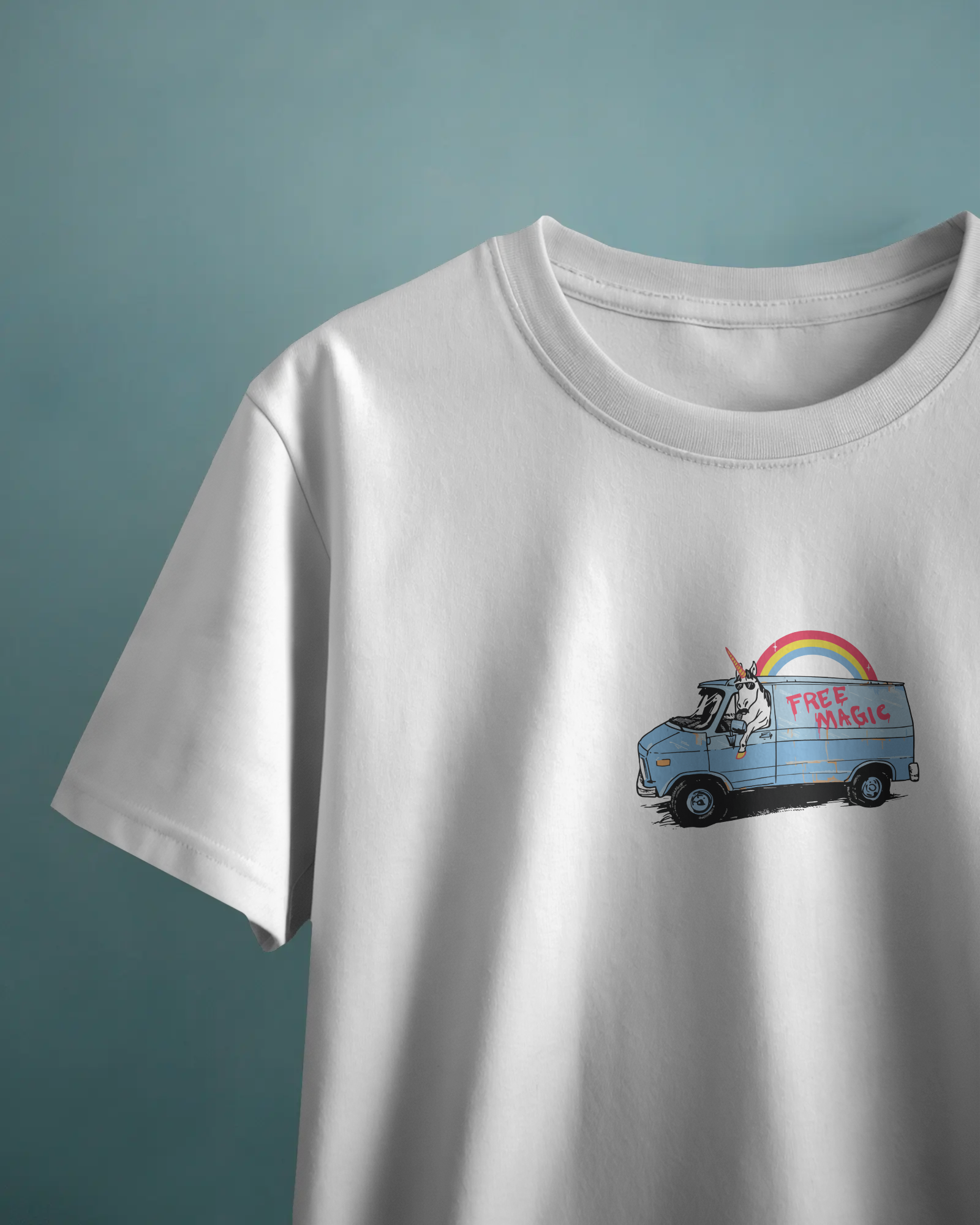 Free Magic Unisex Beyaz Tişört