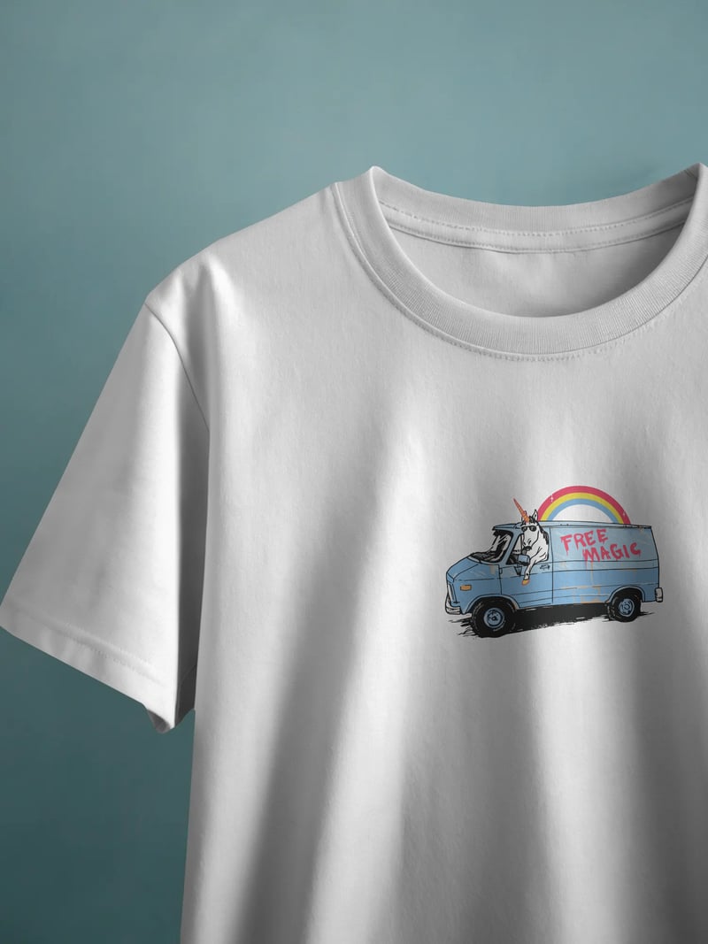 Free Magic Unisex Beyaz Tişört