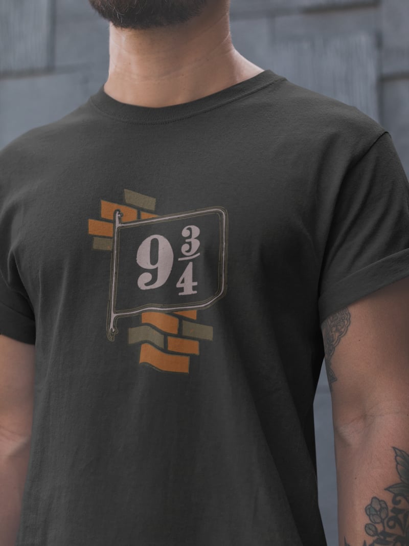 Harry Potter Unisex Siyah Tişört