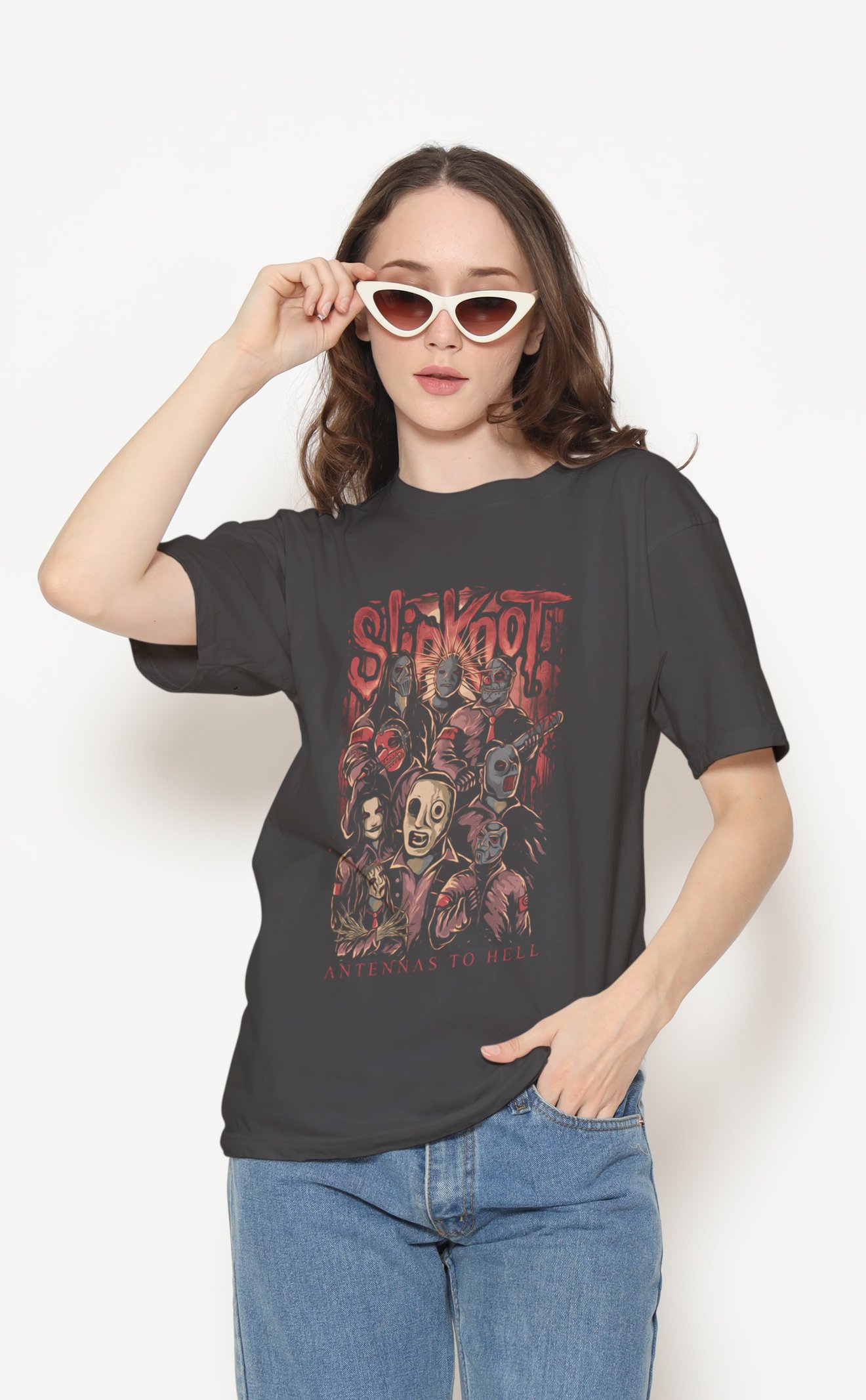 Slipknot Dijital Baskı Unisex Tişört