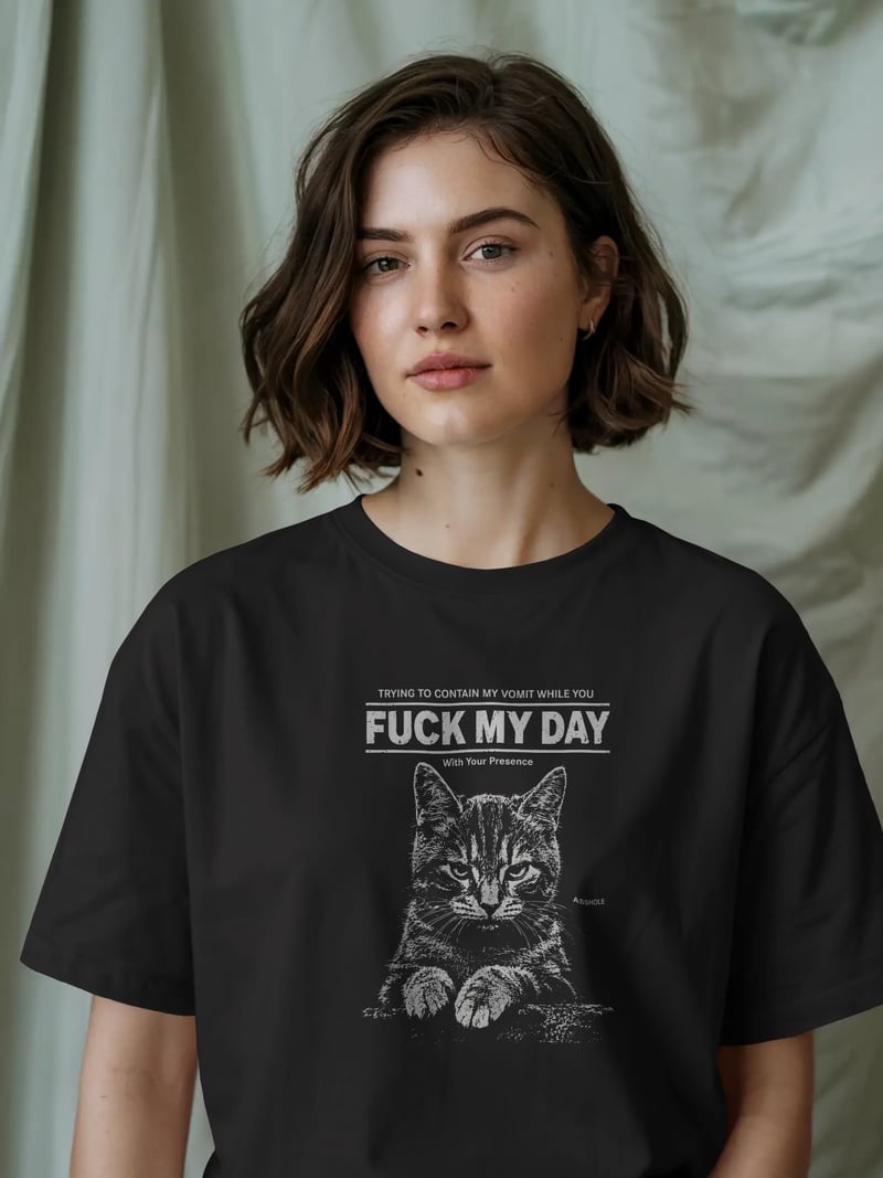 F*ck My Day Siyah Tişört