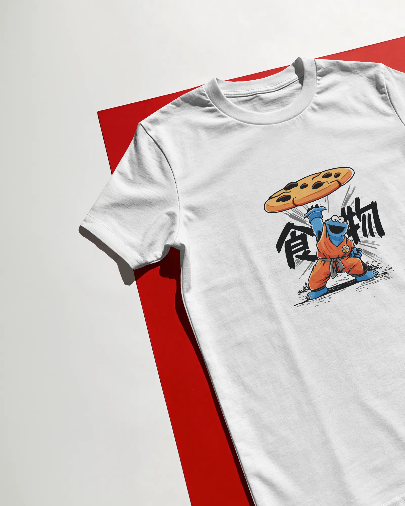 Kurabiye Canavarı Unisex Beyaz Tişört