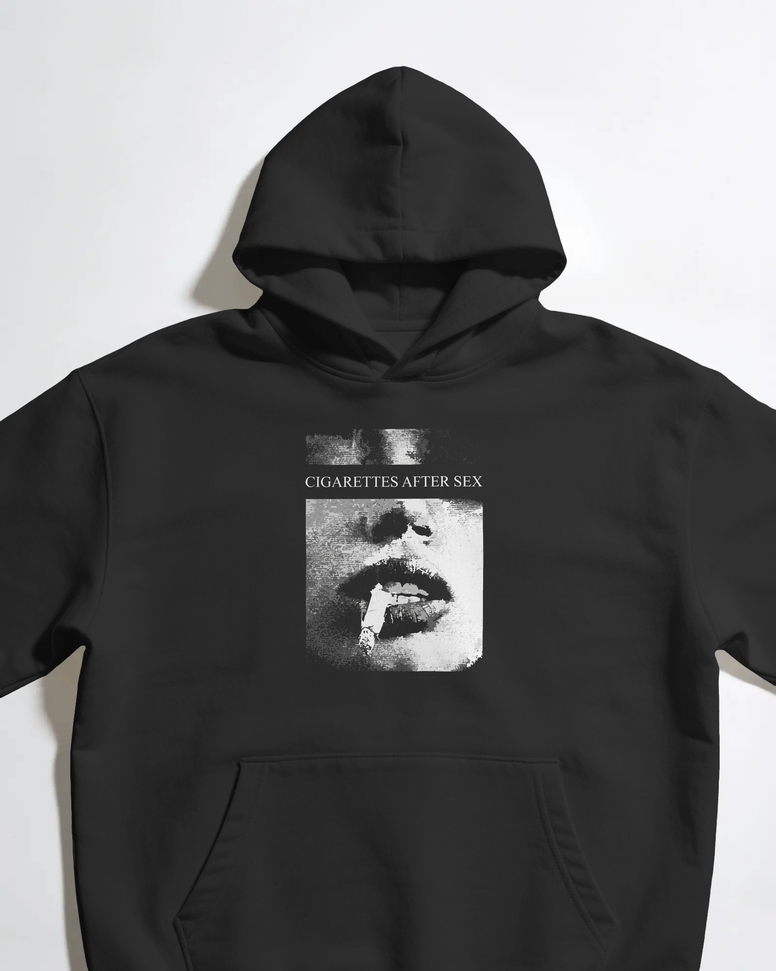 Cigarettes After Sex Siyah Kapüşonlu Sweatshirt