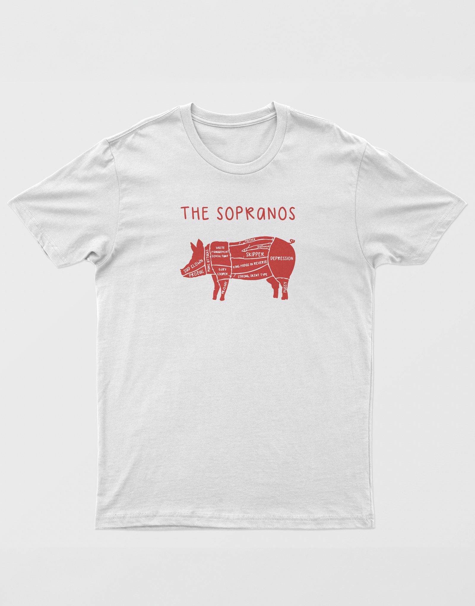 The Sopranos Domuz Beyaz Tişört
