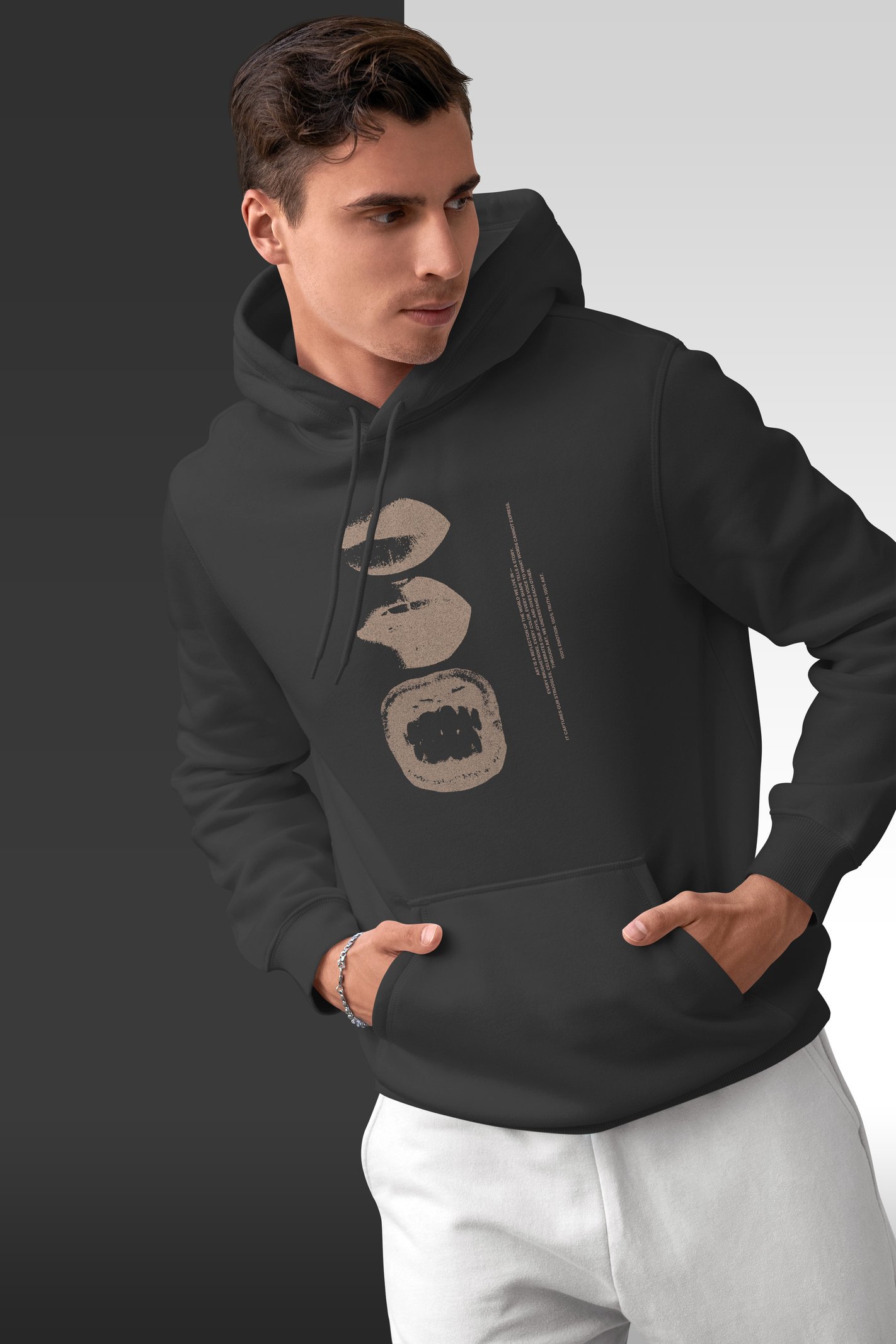 Lips Kapüşonlu Unisex Sweatshirt