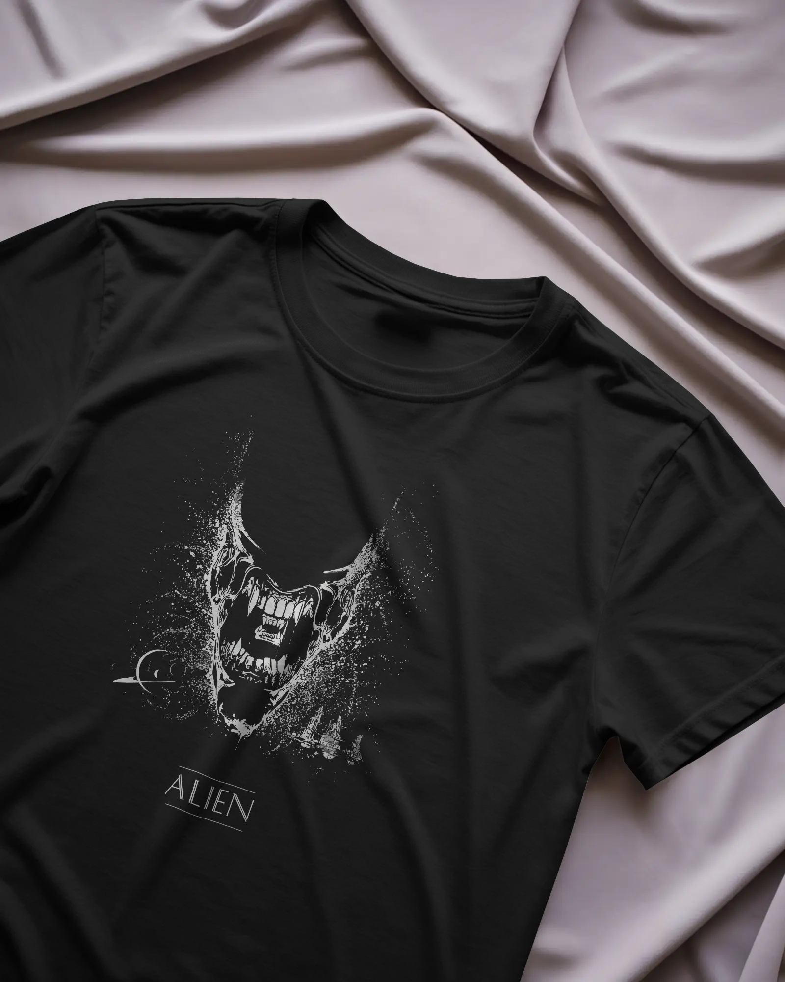 Alien Siyah Unisex Tişört
