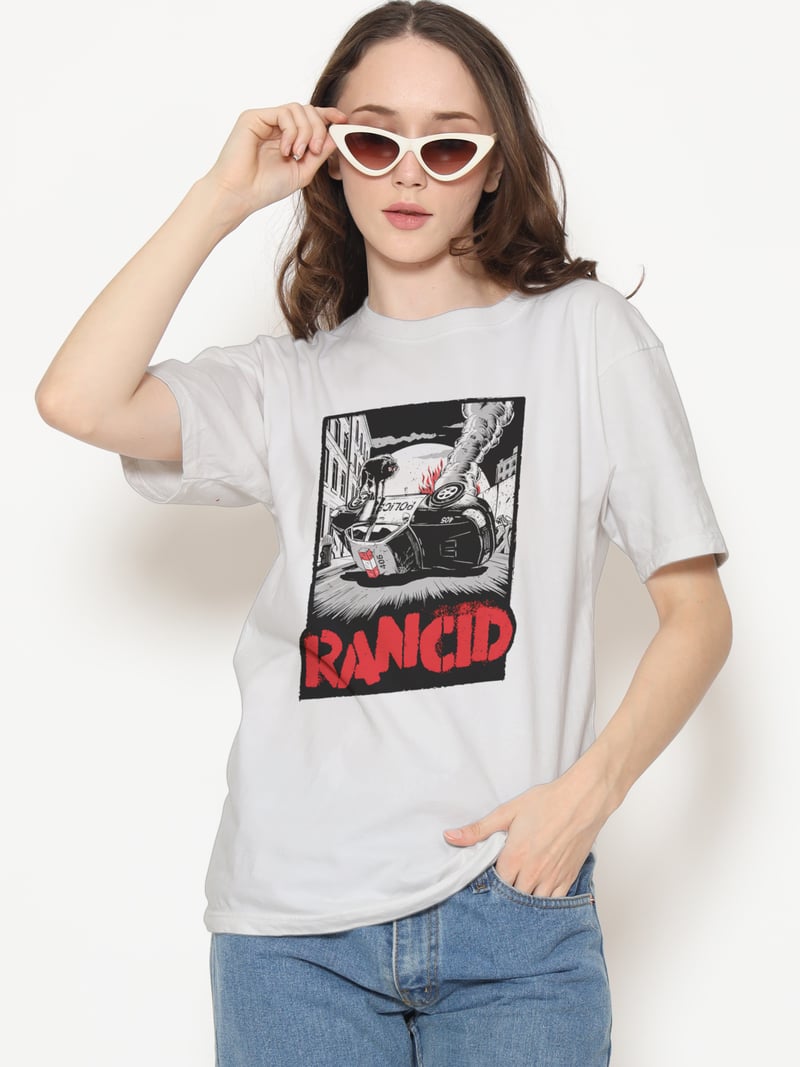 Rancid Unisex Beyaz Tişört