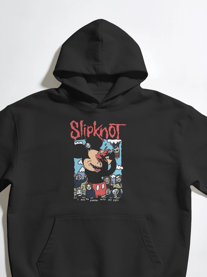 Slipknot Siyah Kapüşonlu Sweatshirt