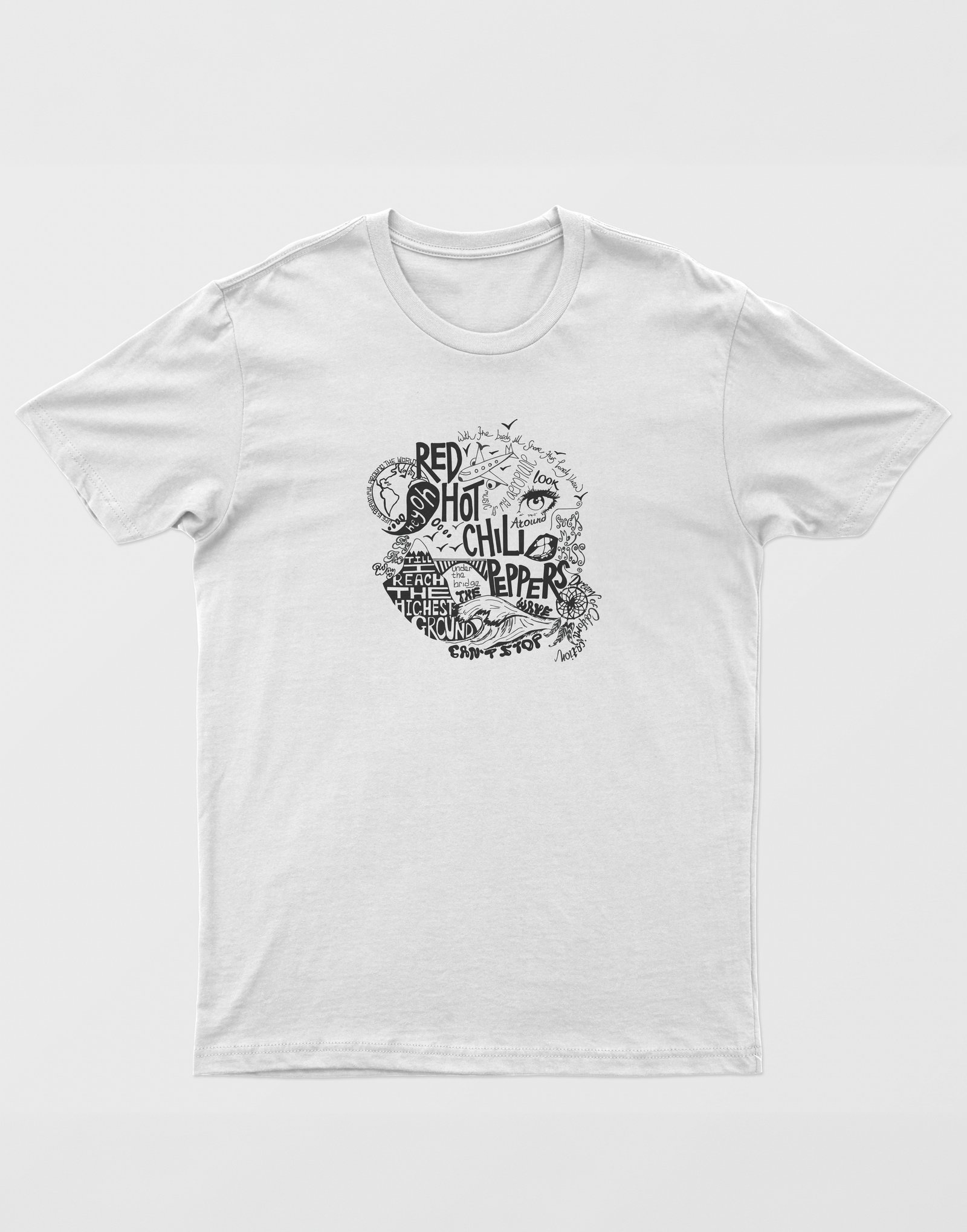Red Hot Chili Peppers Unisex Beyaz Tişört
