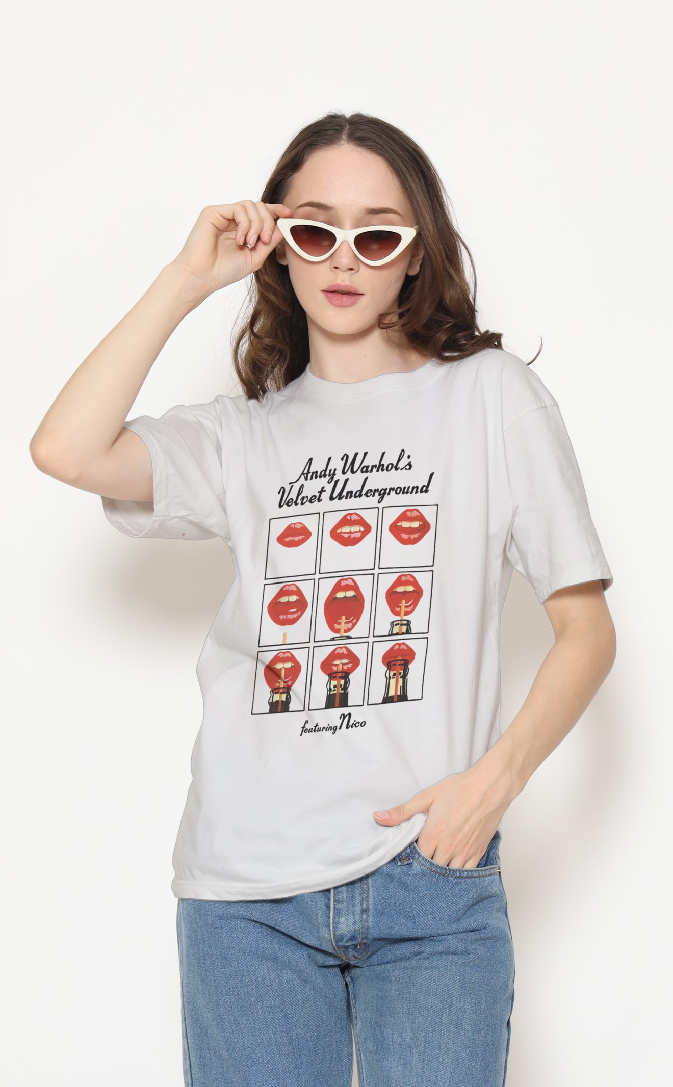 Velvet Underground Unisex Beyaz Tişört