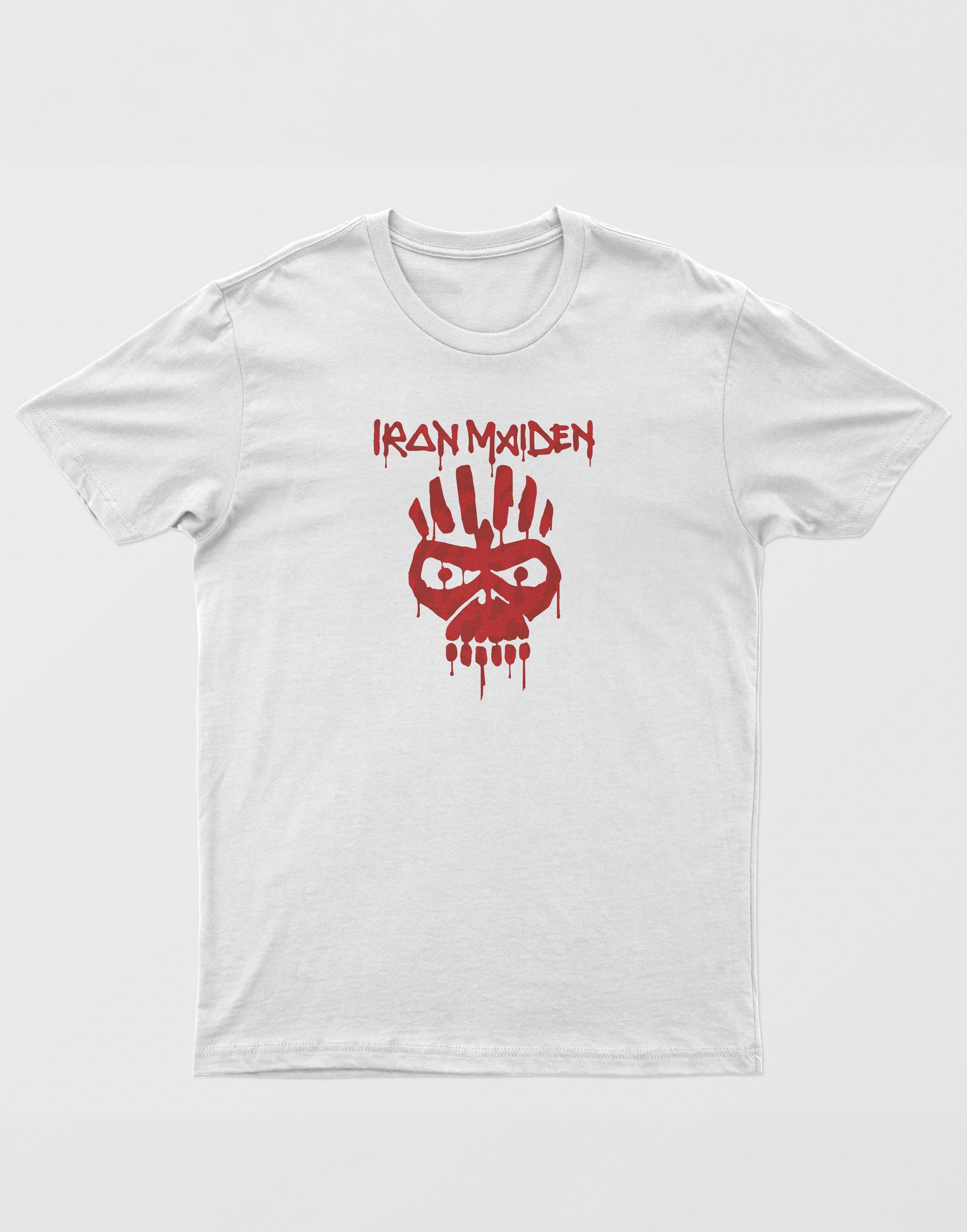Iron Maiden Unisex Beyaz Tişört