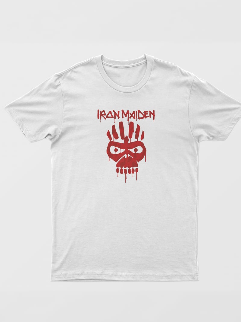 Iron Maiden Unisex Beyaz Tişört