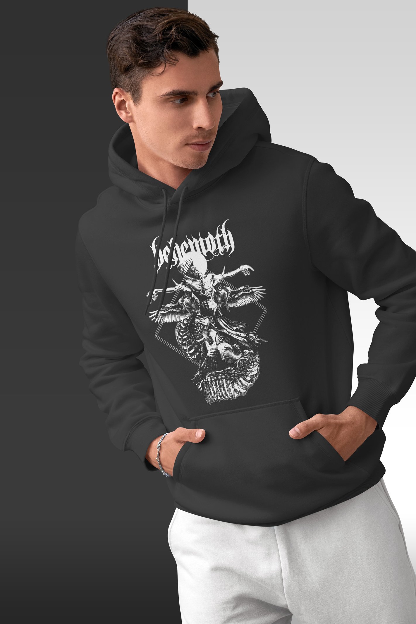 Behemoth Kanatlar Kapüşonlu Sweatshirt