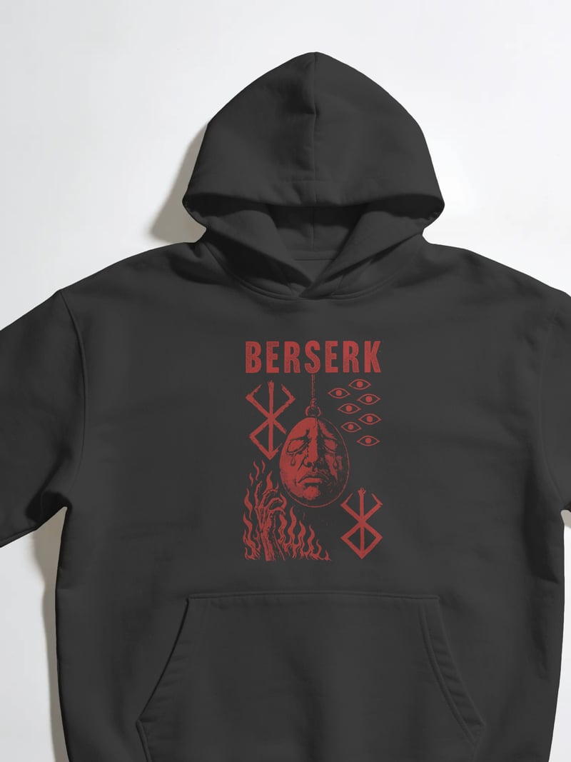 Berserk Unisex Siyah Sweatshirt