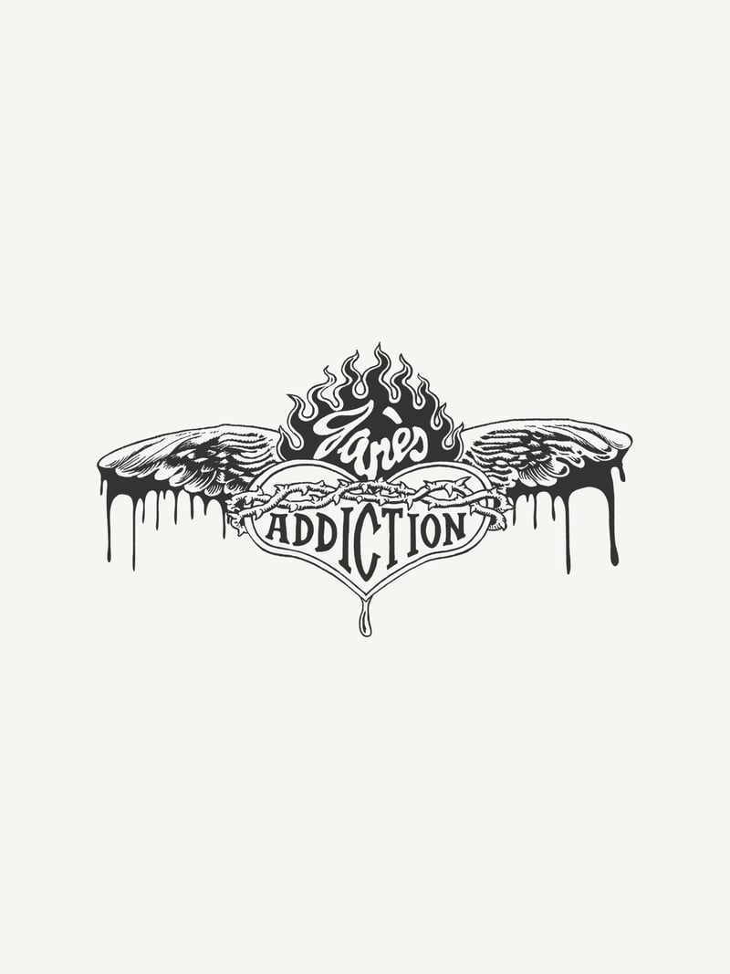 Jane's Addiction baskısının kendisi, ürün üzerinde değil