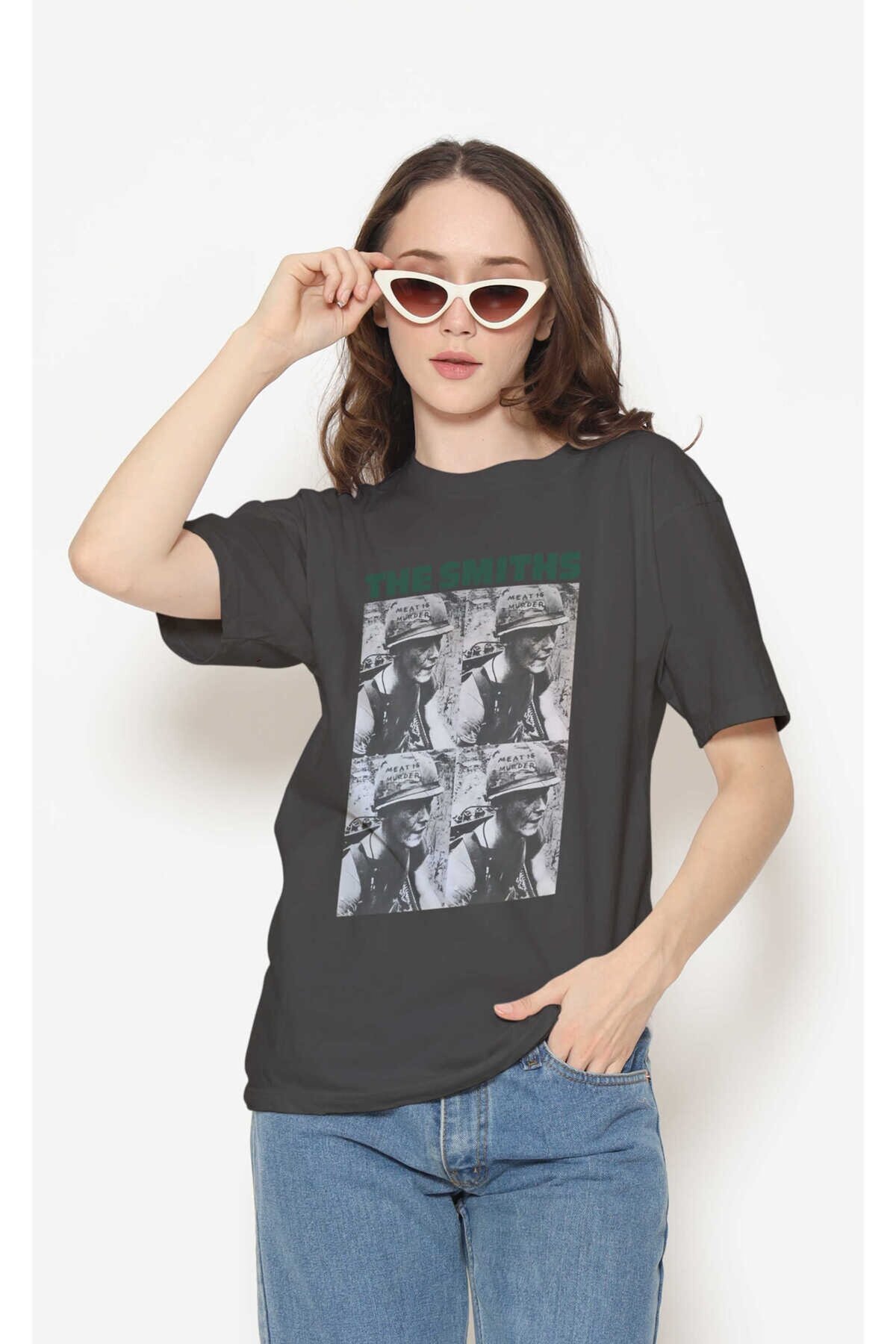 The Smiths Dijital Baskı Siyah Unisex Tişört