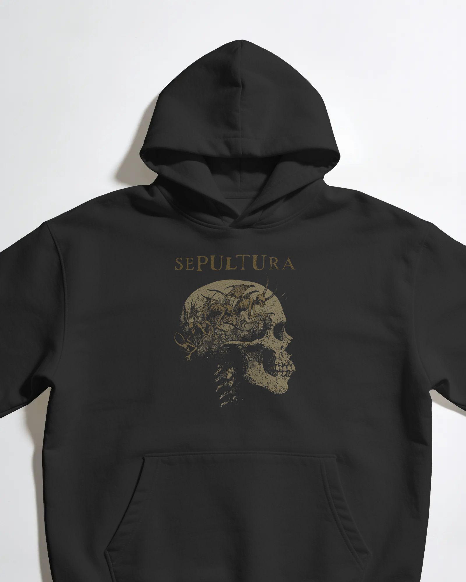 Sepultura Siyah Kapüşonlu Sweatshirt