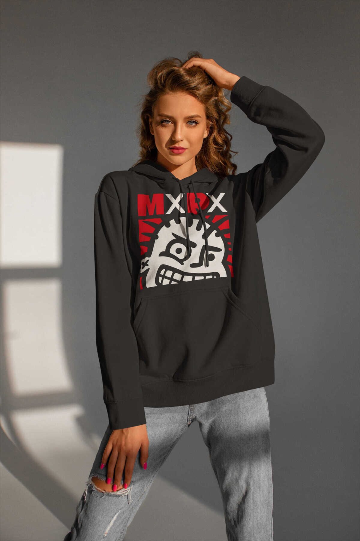 Mxpx Dijital Baskı Kapüşonlu Unisex Sweatshirt