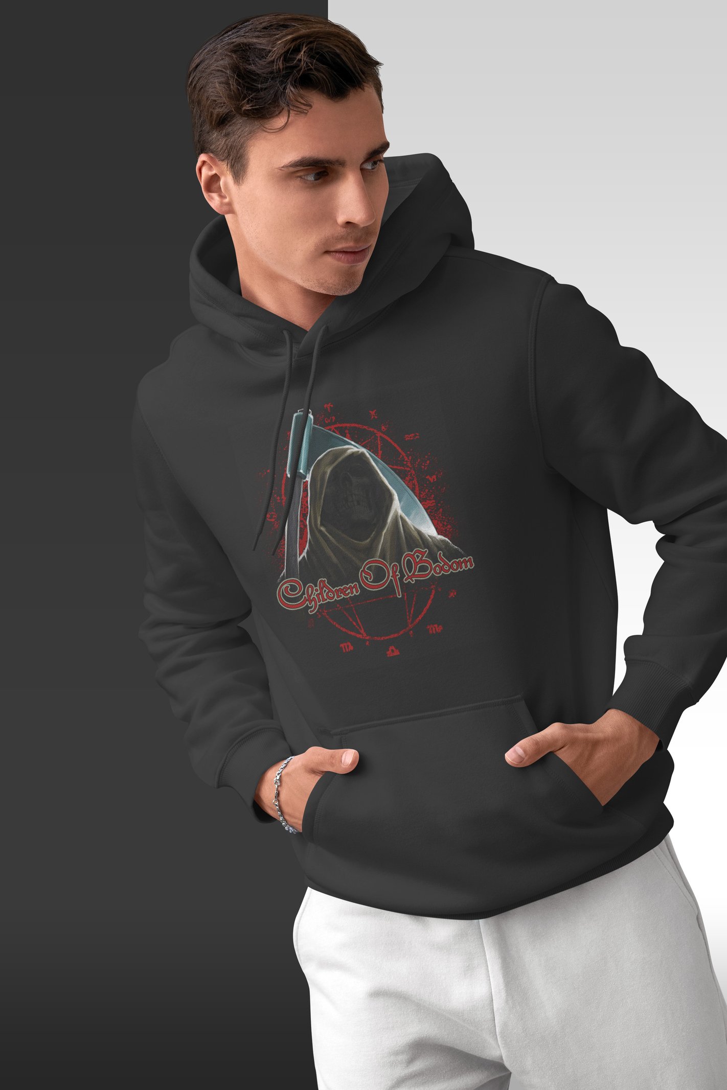 Children of Bodom Ölüm Meleği Kapüşonlu Sweatshirt