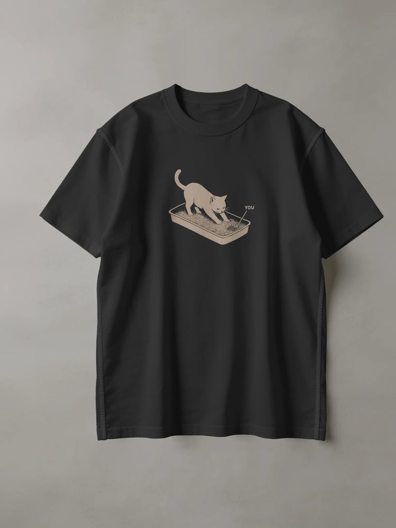Cat Shit Siyah Tişört