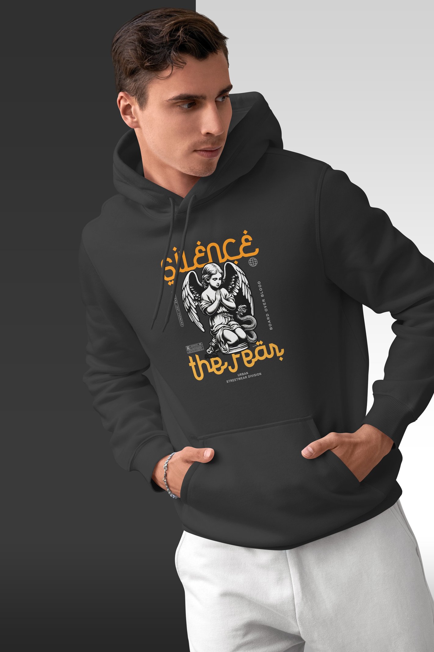 Silence Kapüşonlu Unisex Sweatshirt