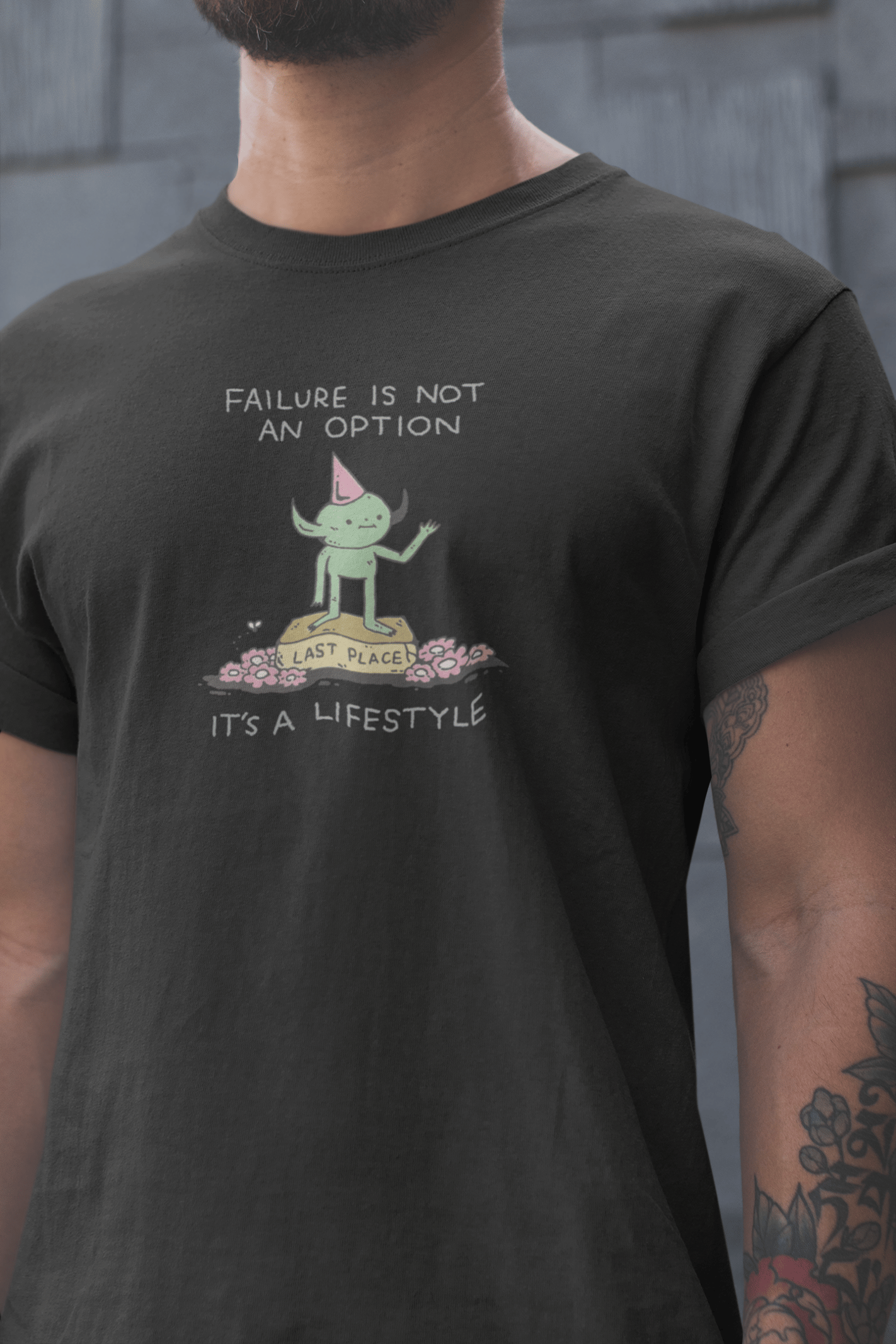 Failure is not an Option Unisex Siyah Tişört