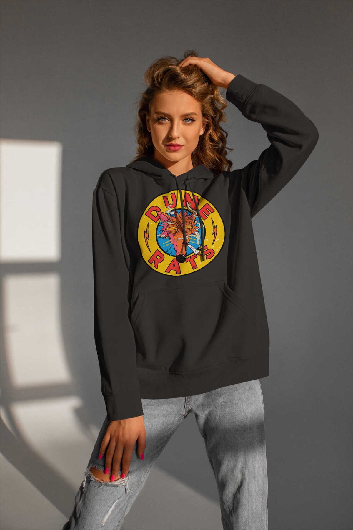 Dune Rats Dijital Baskı Kapüşonlu Unisex Sweatshirt