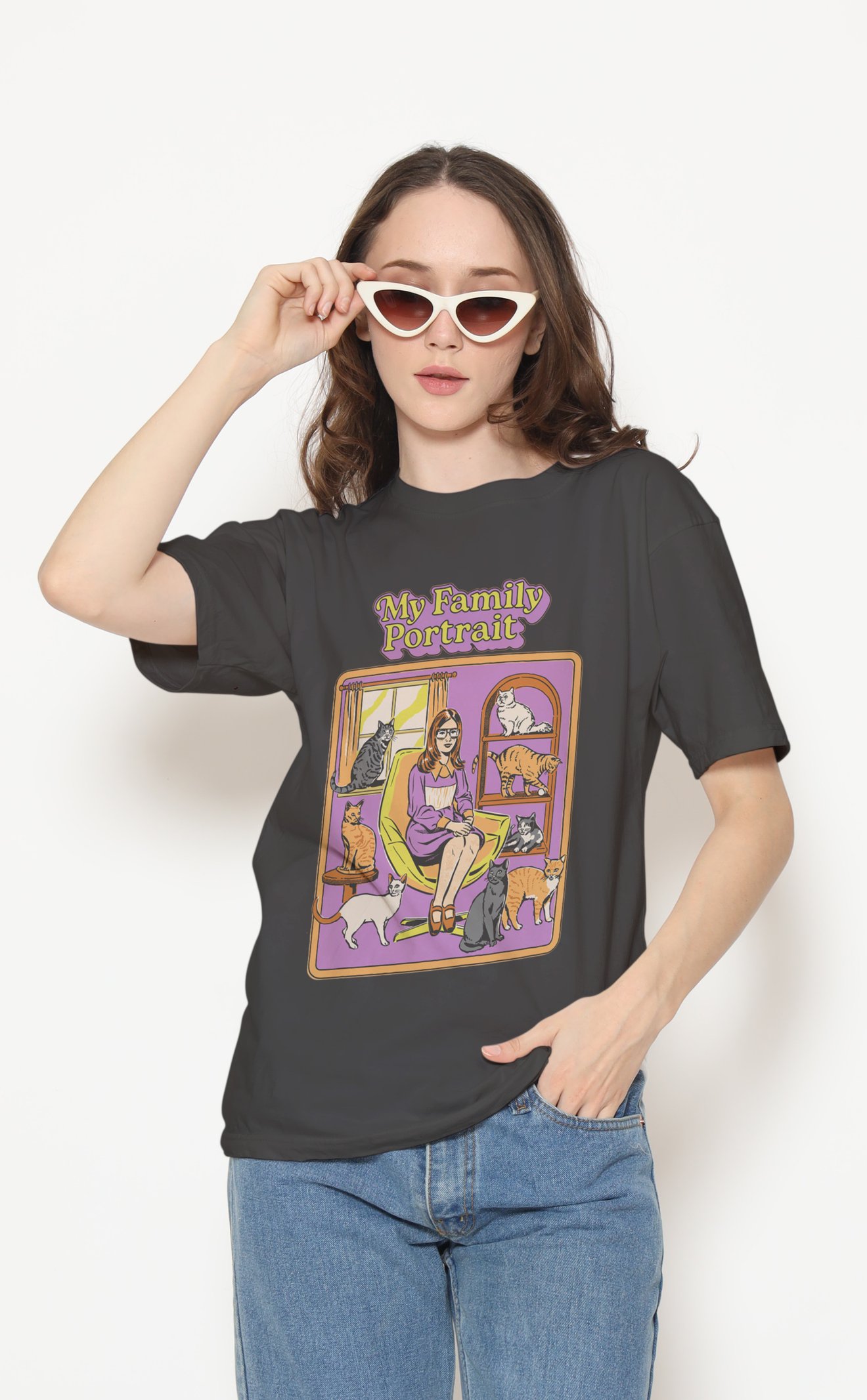 Portrait Dijital Baskı Unisex Tişört