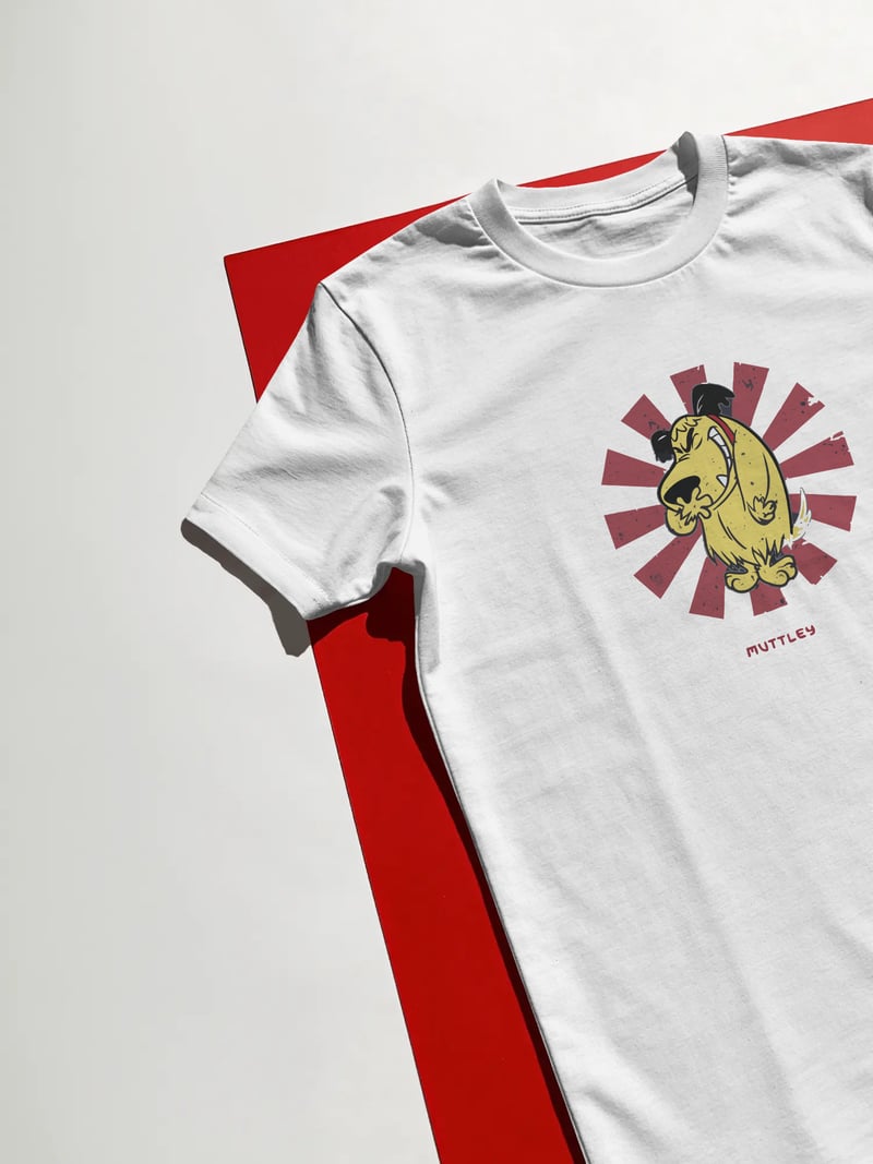 Muttley Unisex Beyaz Tişört