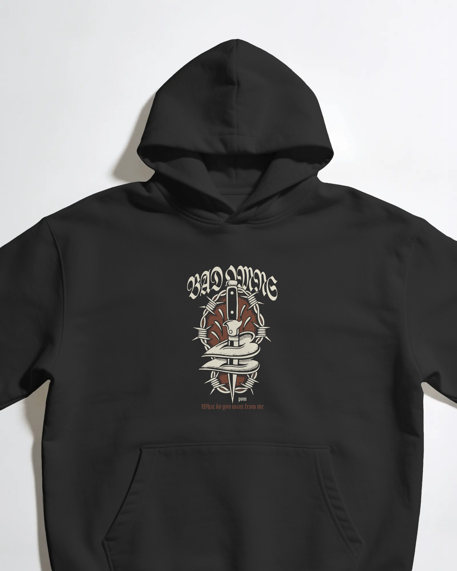 Bad Omens Siyah Kapüşonlu Sweatshirt