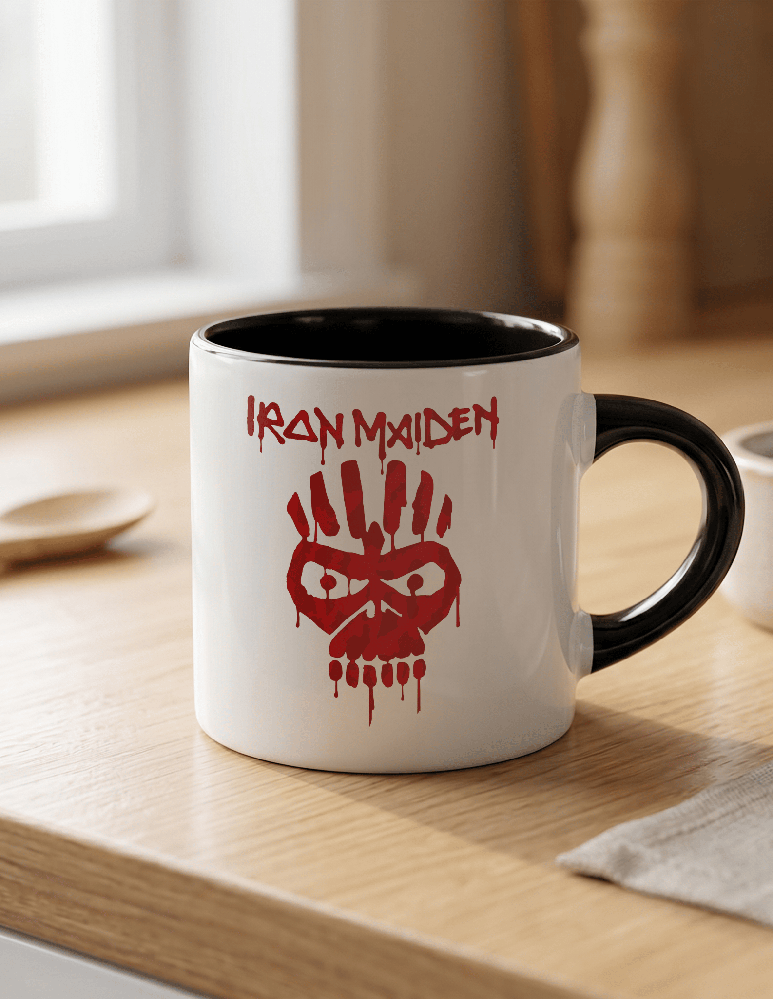 Iron Maiden Kafatası Kahve Kupası