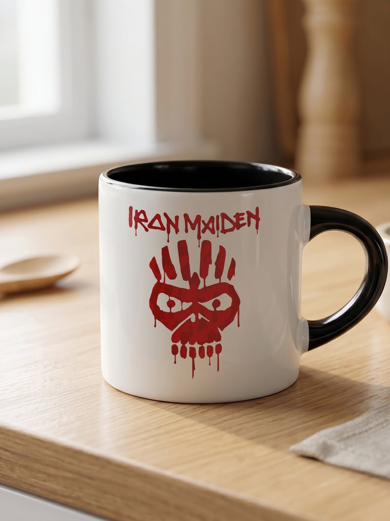 Iron Maiden Kafatası Kahve Kupası