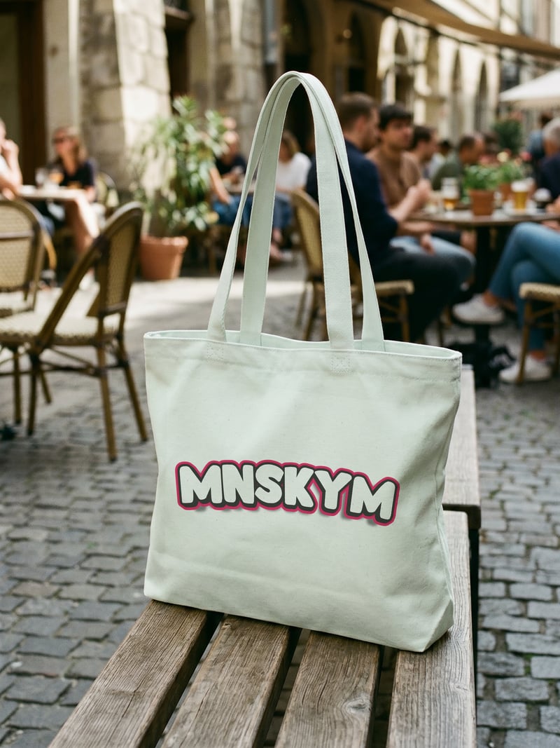 Mnskym Kanvas Astarlı Fermuarlı Omuz Çantası