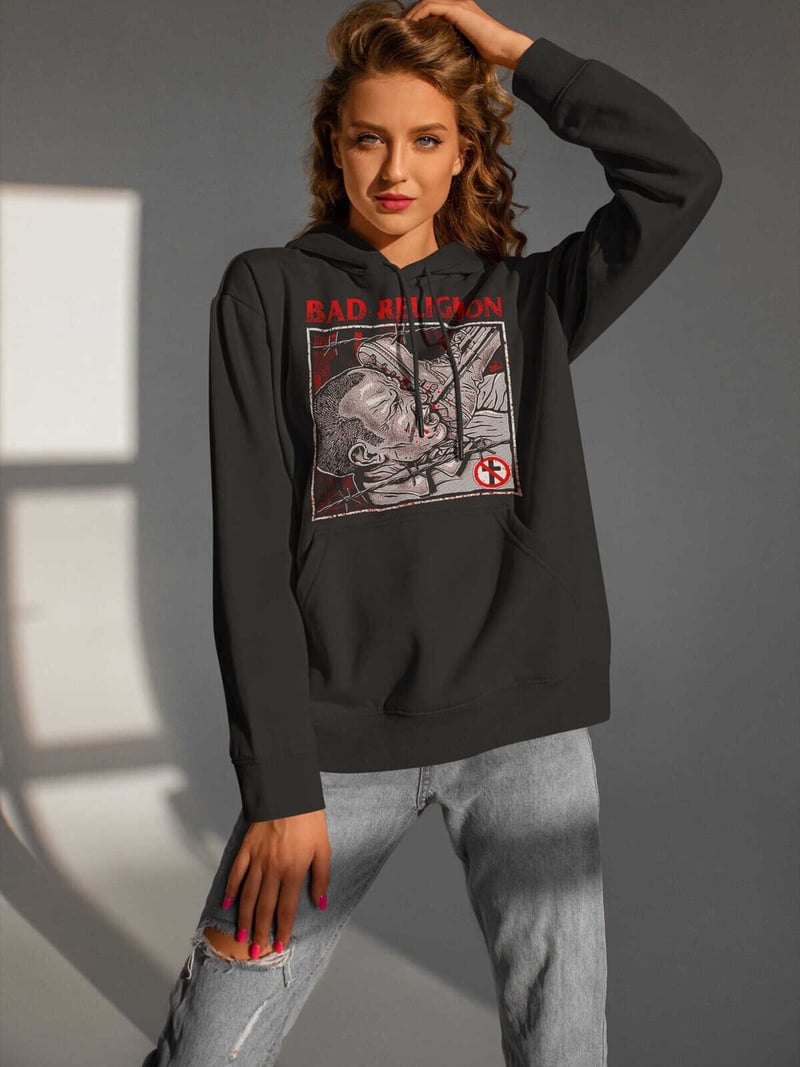 Bad Religion Dijital Baskı Kapüşonlu Unisex Sweatshirt