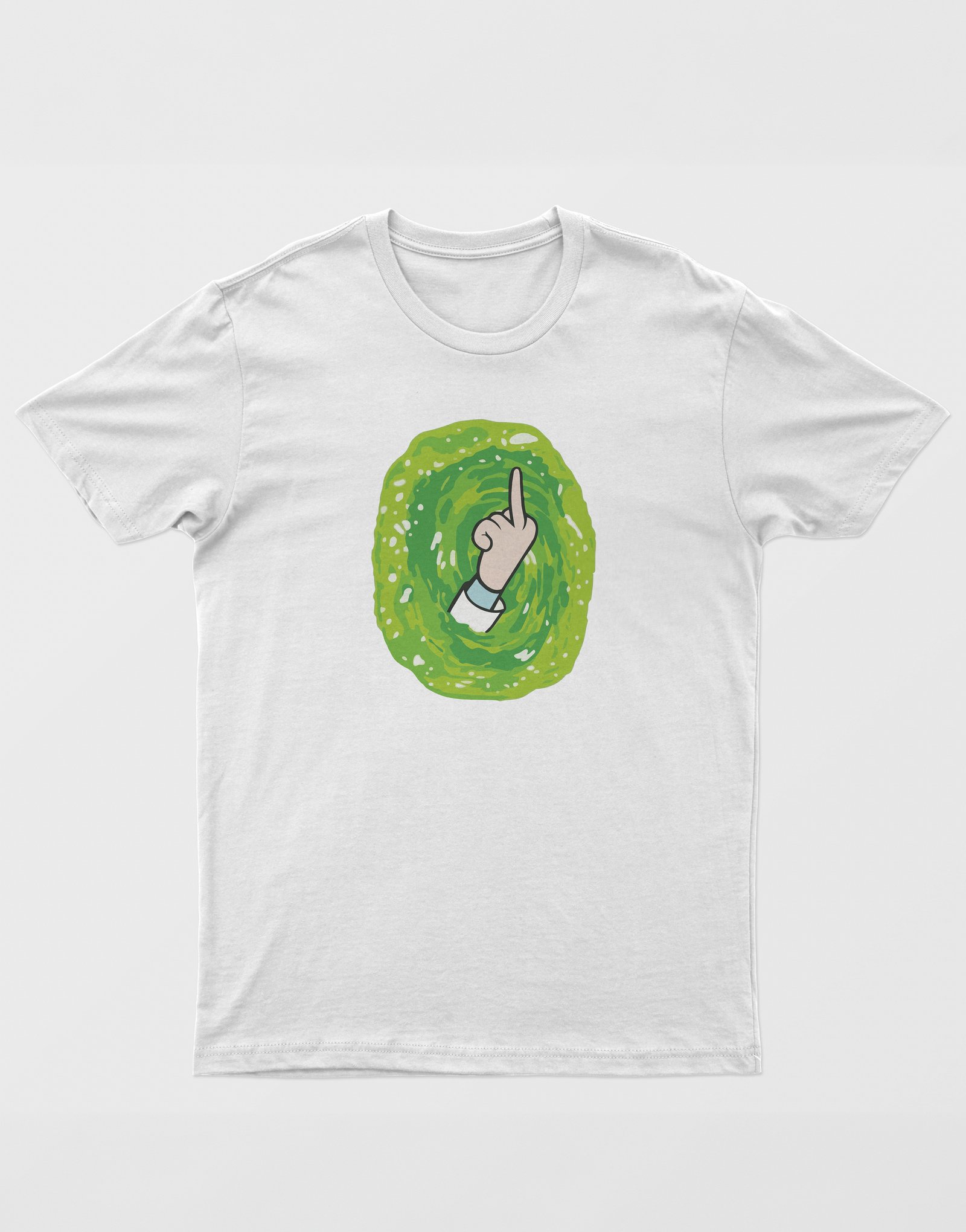 Rick and Morty Unisex Beyaz Tişört