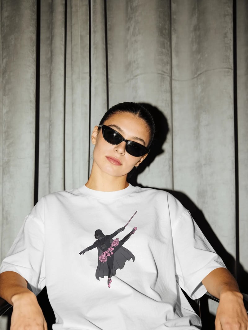 Darth Vader Unisex Beyaz Tişört