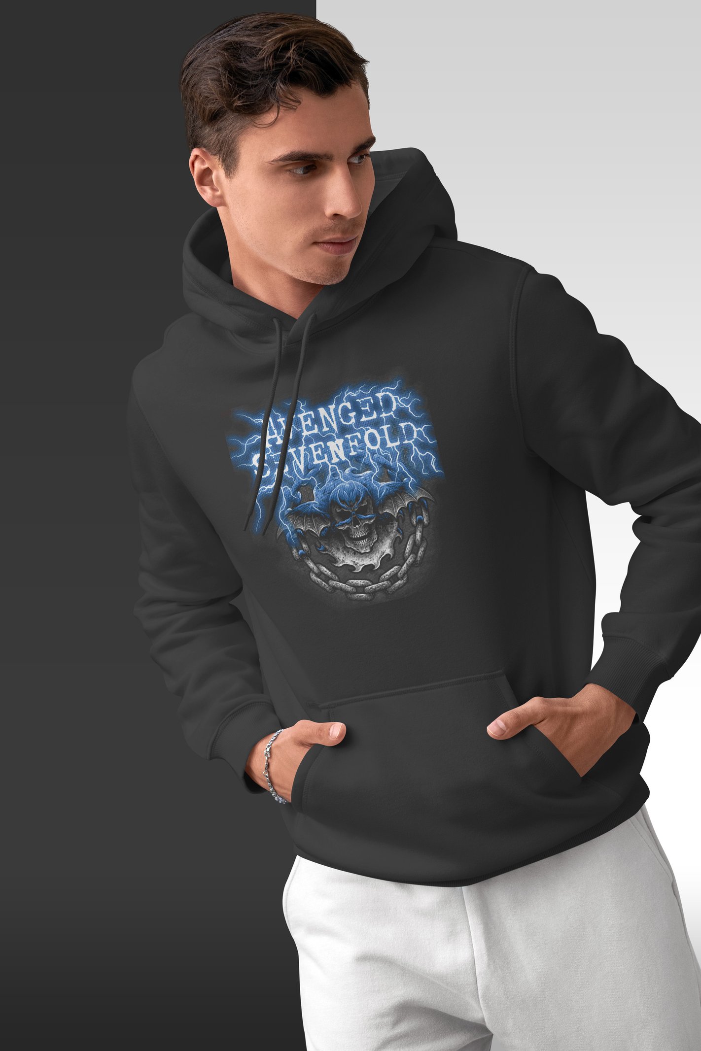 Avenged Sevenfold Kafatası Kapüşonlu Sweatshirt