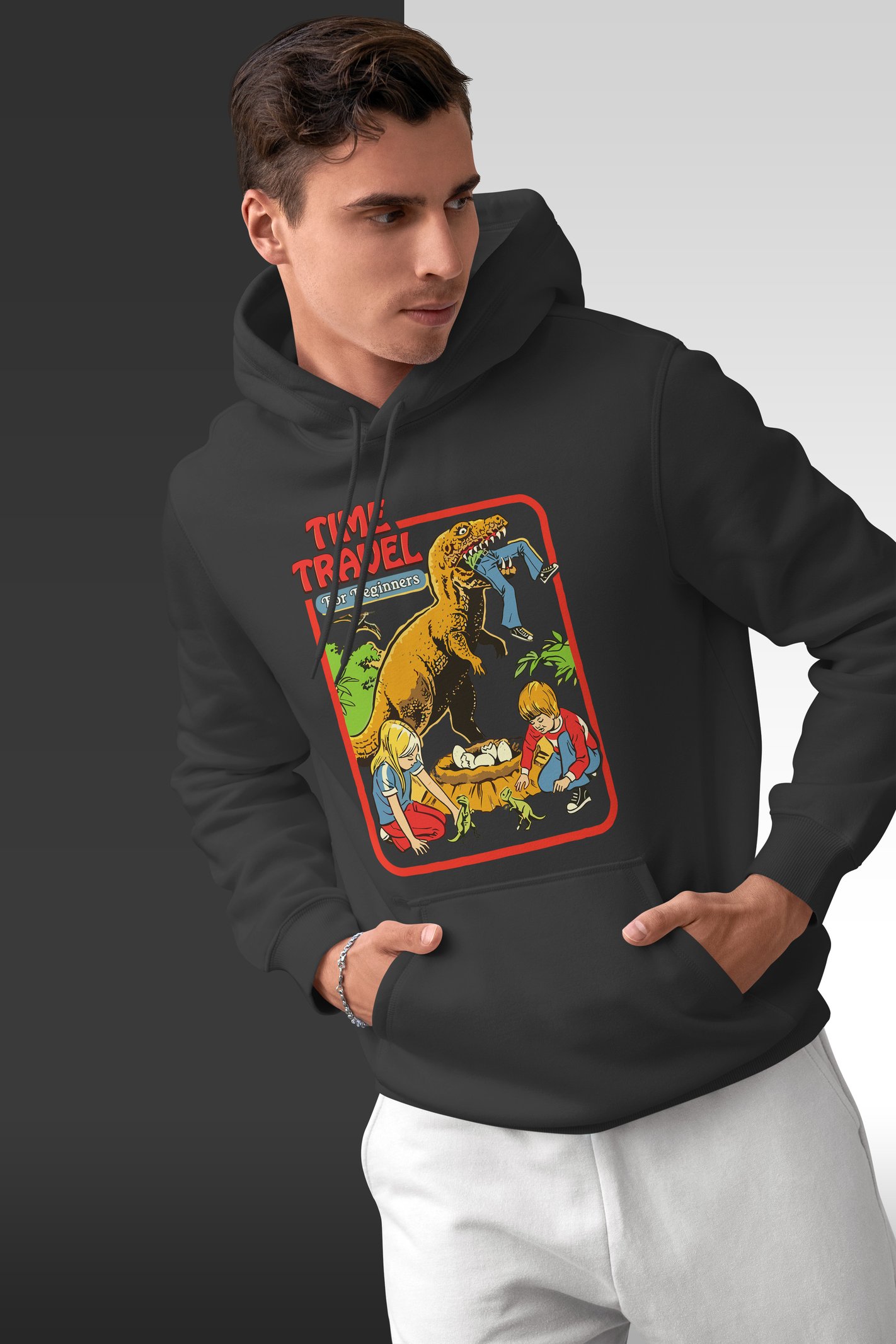 Time Travel Kapüşonlu Unisex Sweatshirt