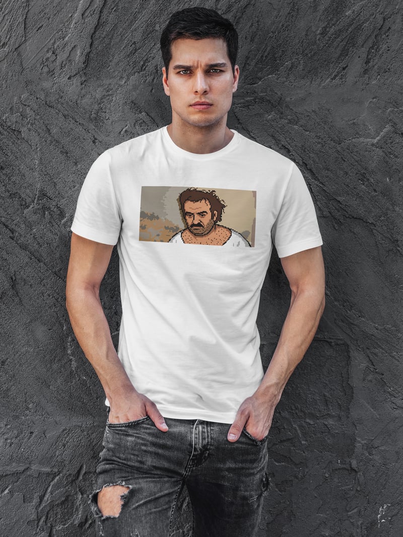 Uyanış Dijital Baskı Beyaz Unisex Tişört