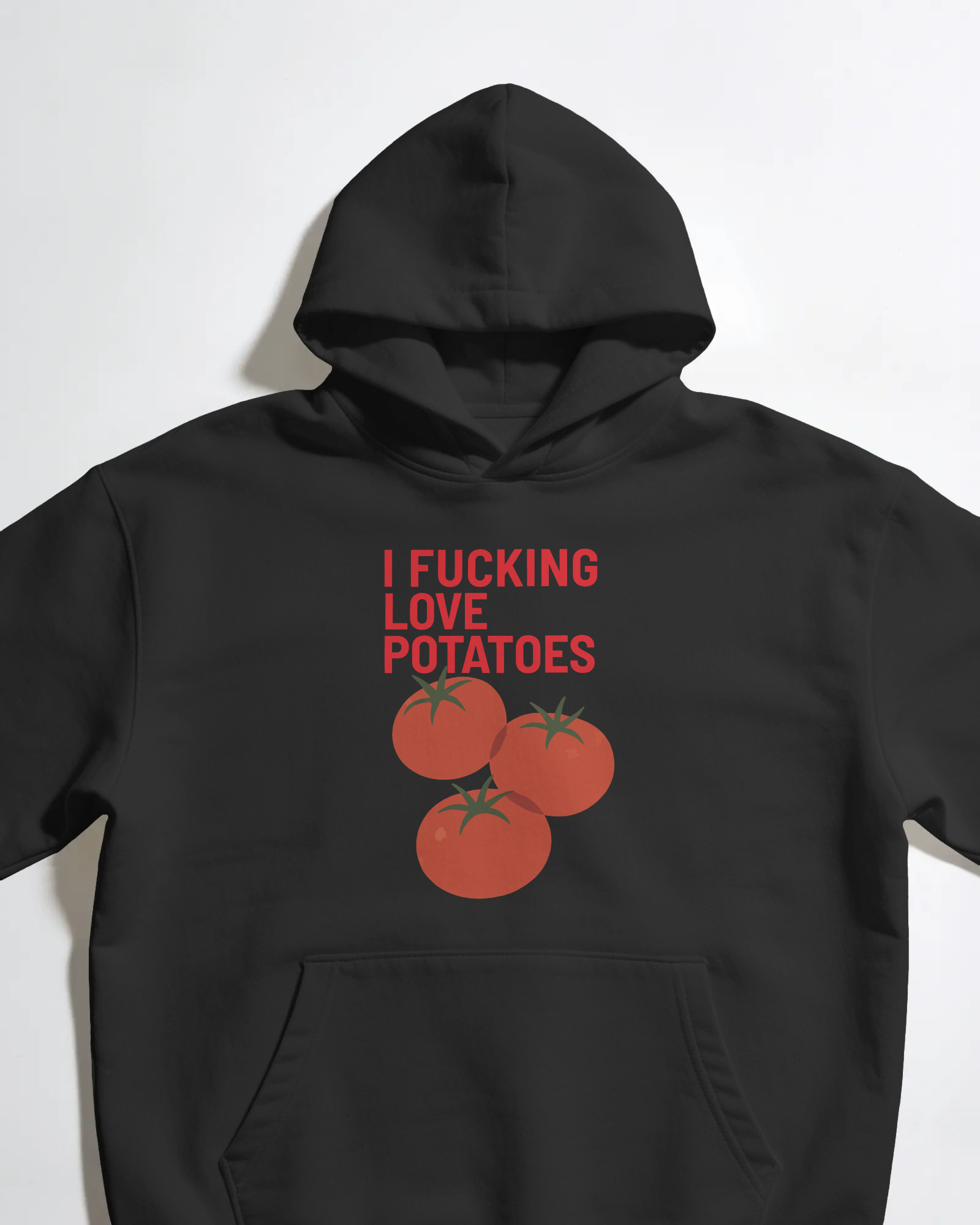 I Love Potatoes Kapüşonlu Sweatshirt