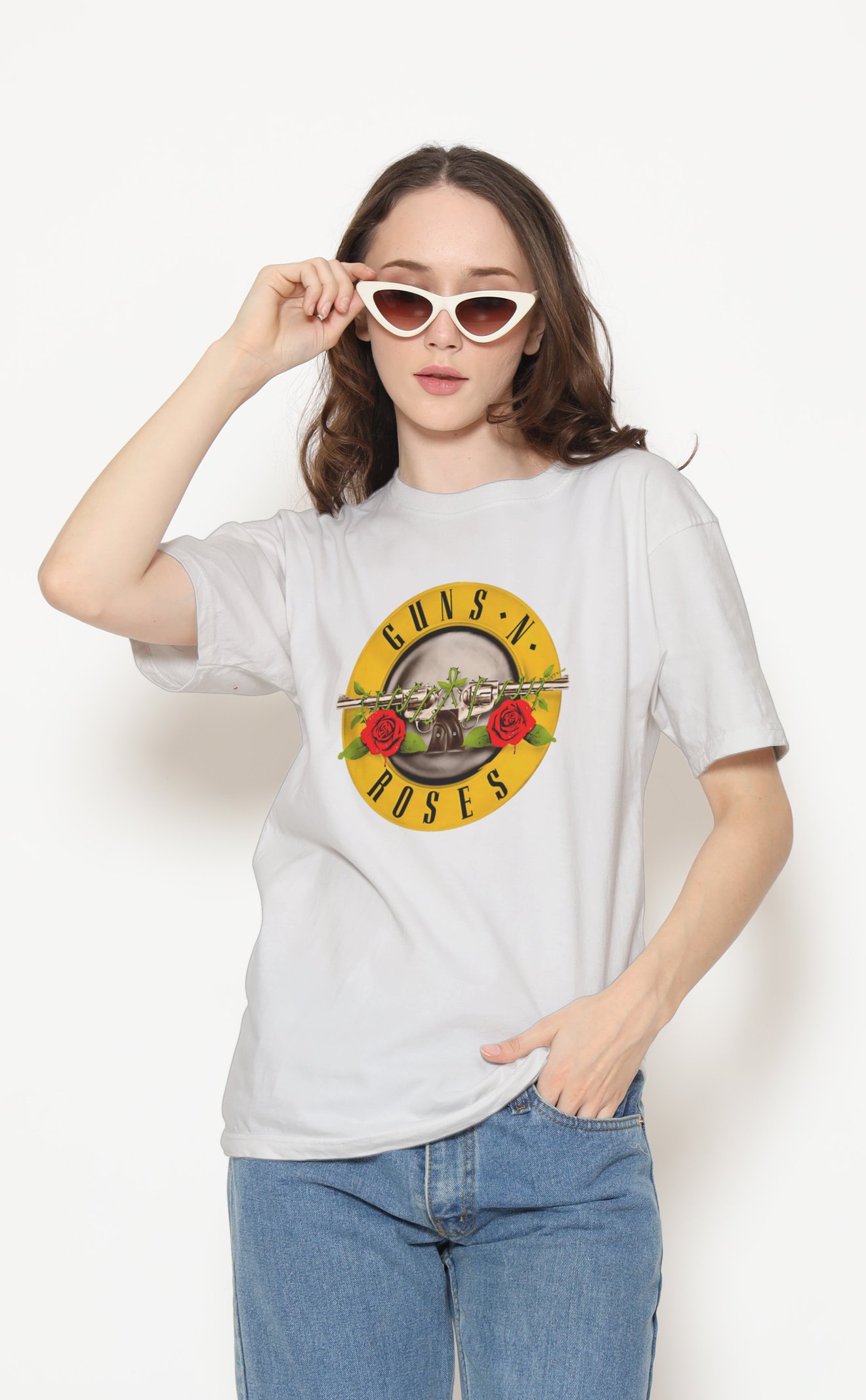 Guns N' Roses Unisex Beyaz Tişört