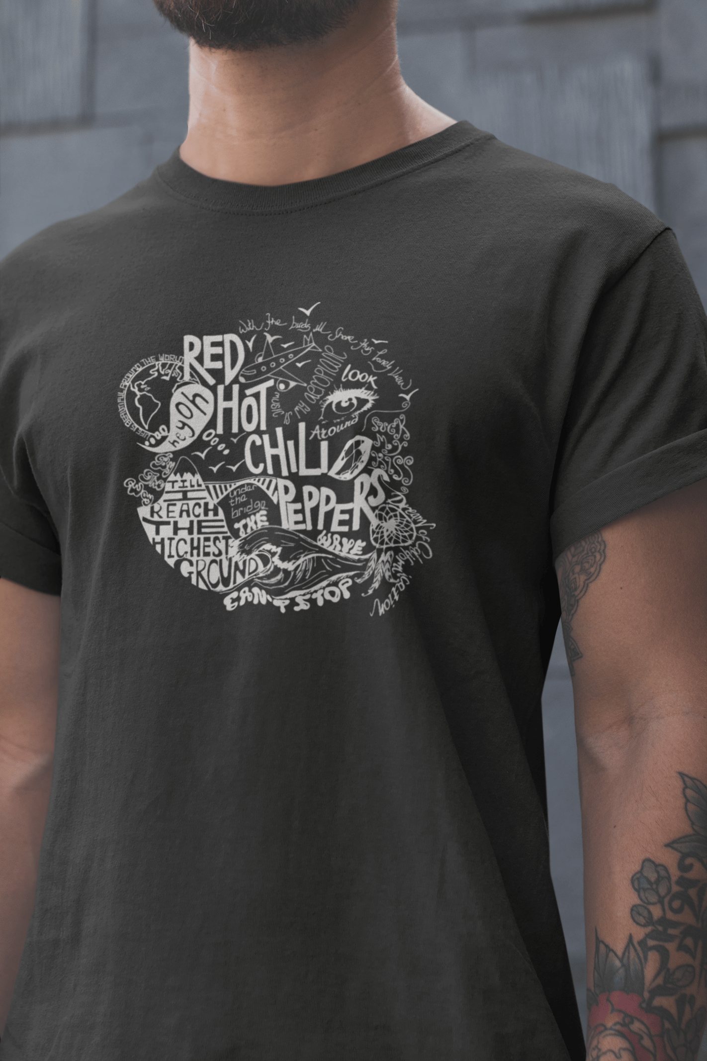 Red Hot Chili Peppers Unisex Siyah Tişört